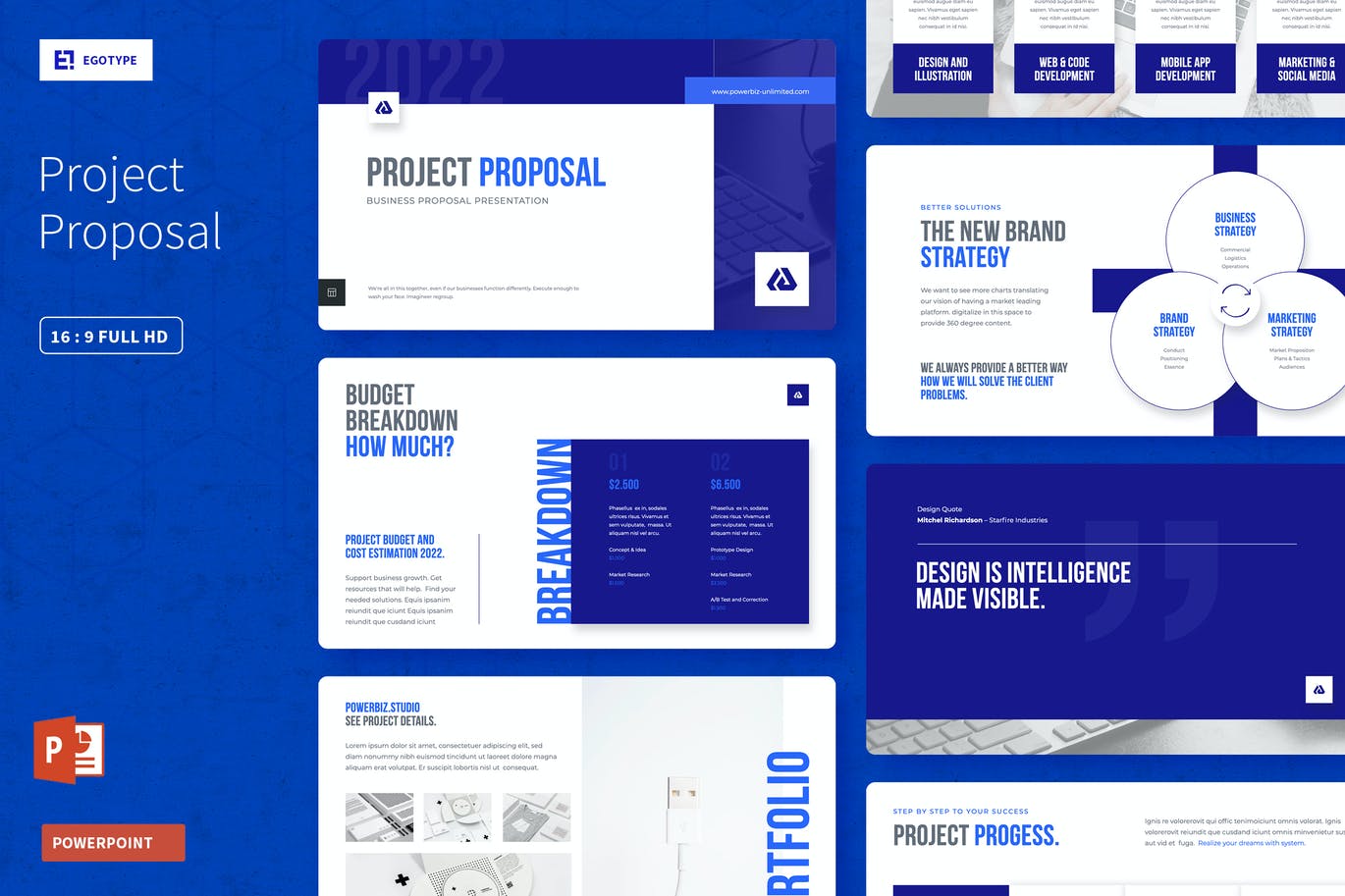 时尚高端专业的高品质项目建议书PPT模板（pptx）