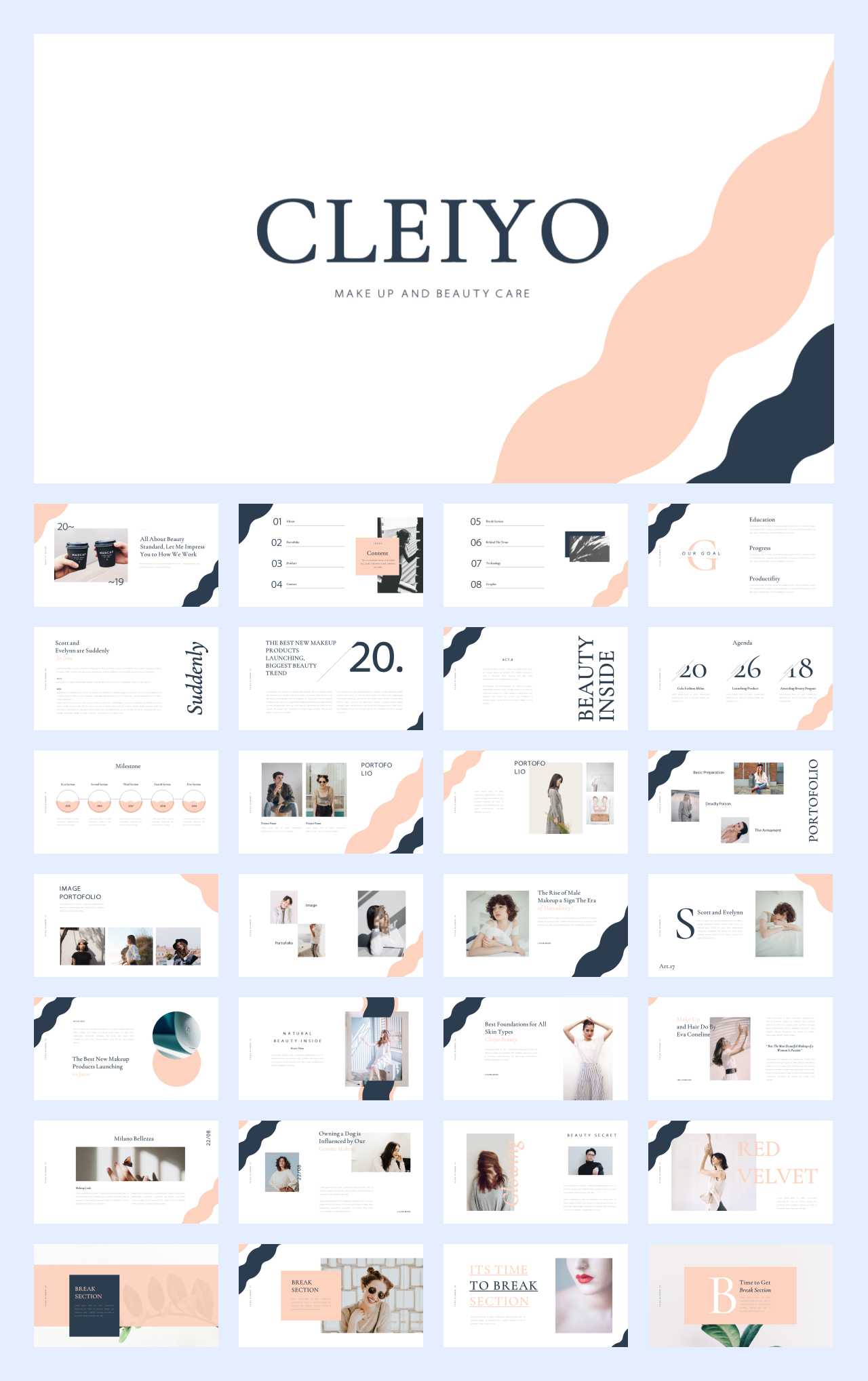 文艺时尚！22套国外文艺时尚风PPT设计