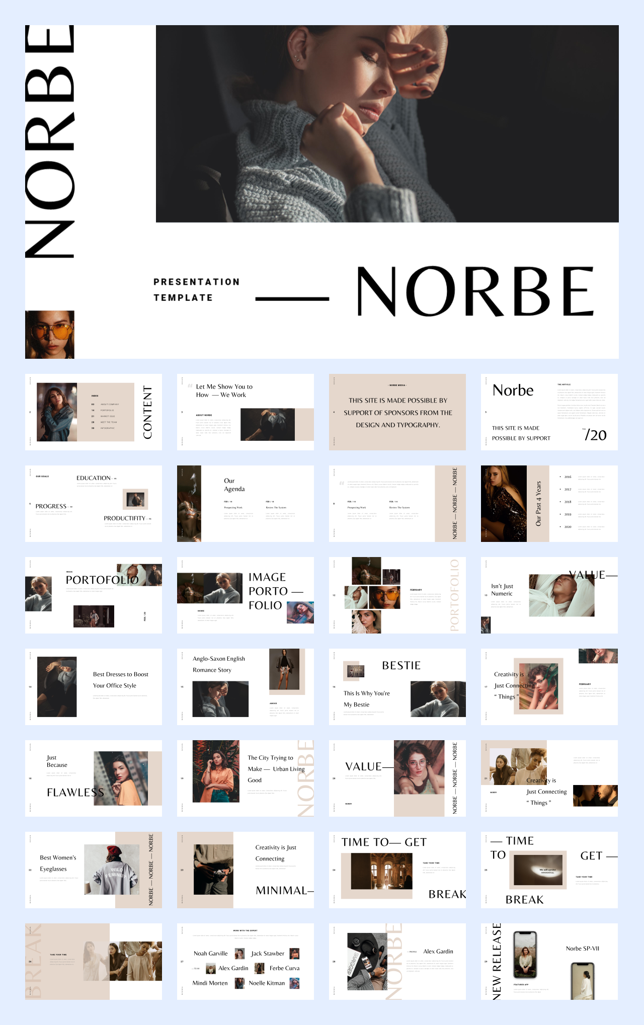 文艺时尚！22套国外文艺时尚风PPT设计