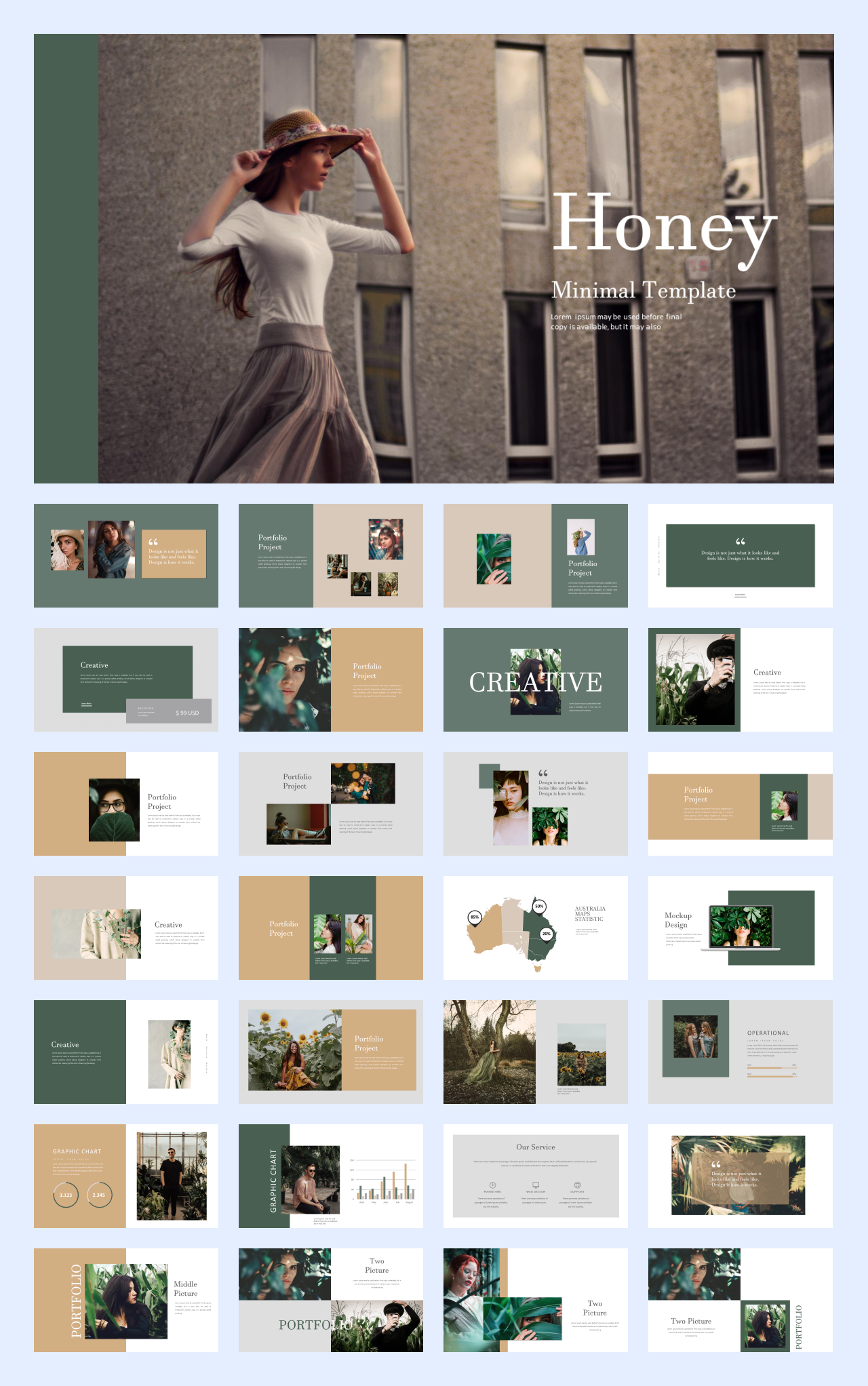 文艺时尚！22套国外文艺时尚风PPT设计