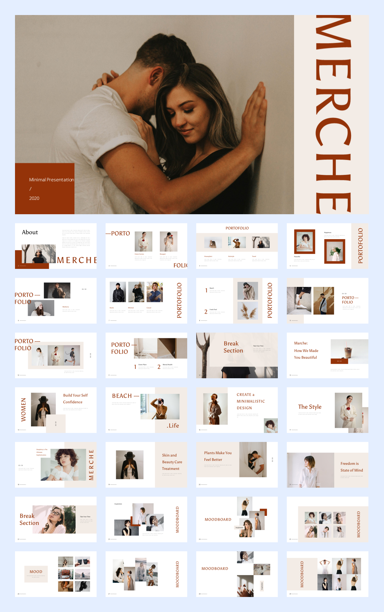 文艺时尚！22套国外文艺时尚风PPT设计