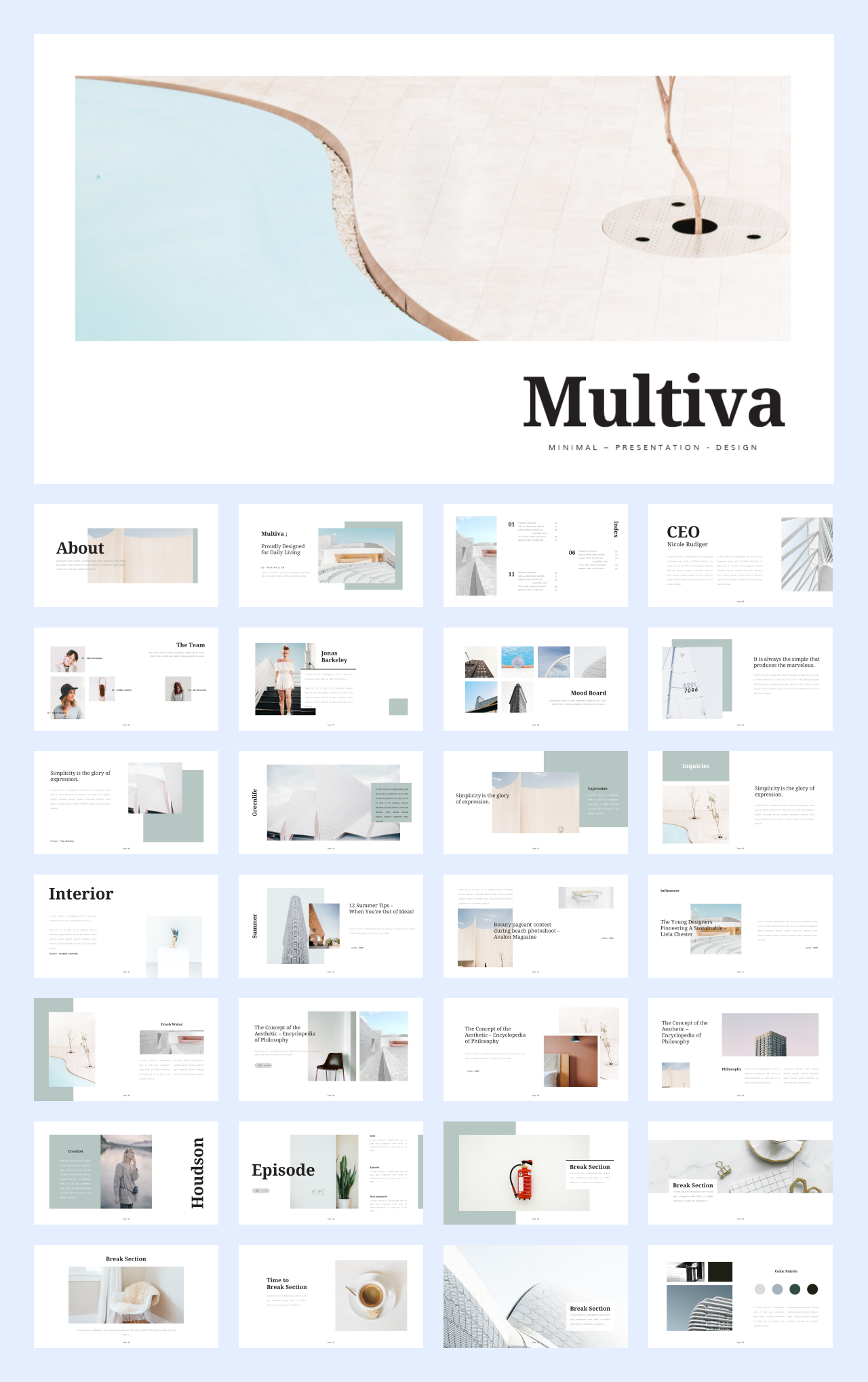 文艺时尚！22套国外文艺时尚风PPT设计