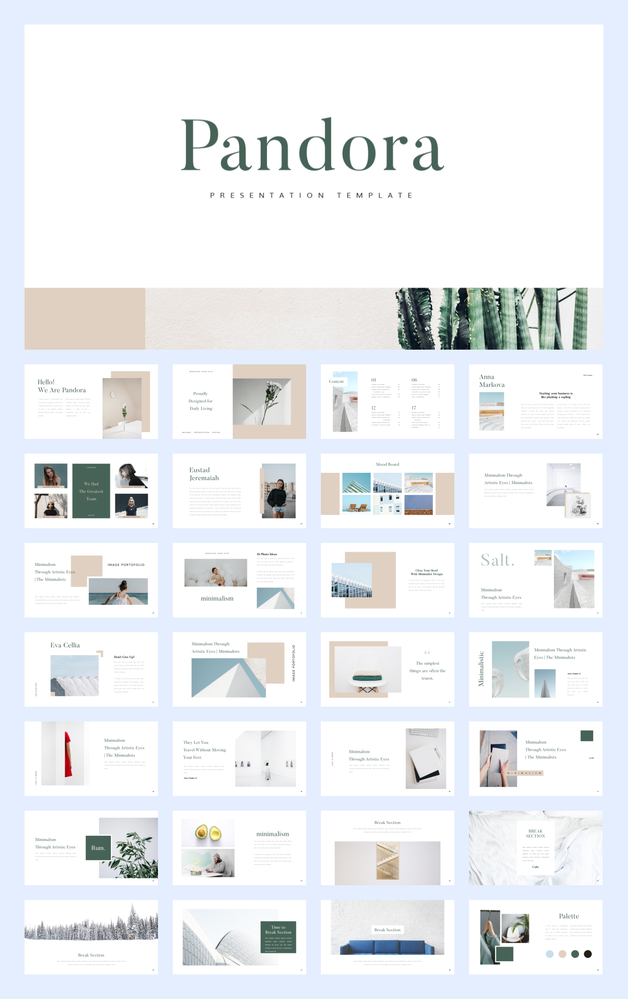 文艺时尚！22套国外文艺时尚风PPT设计