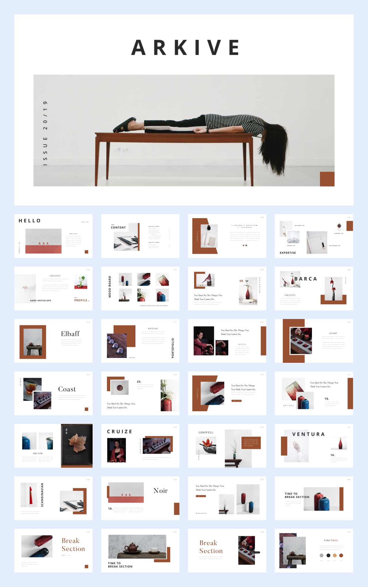 文艺时尚！22套国外文艺时尚风PPT设计