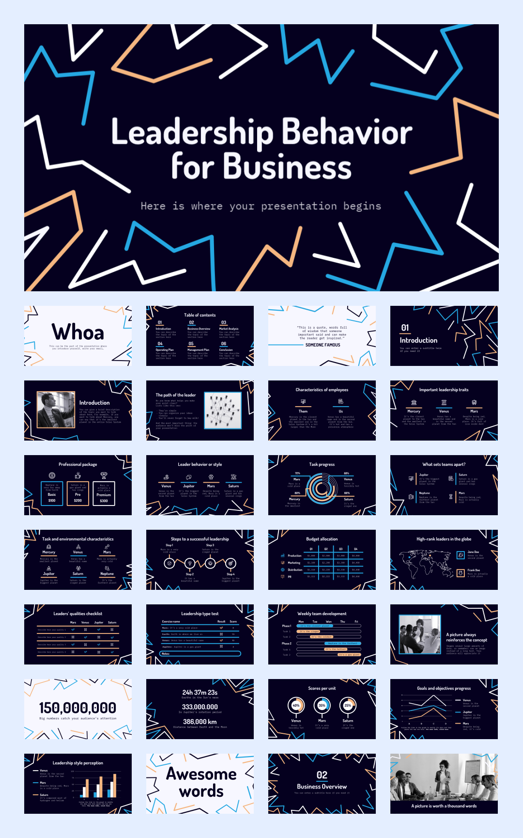 孟菲斯！31套欧美孟菲斯主题PPT设计！
