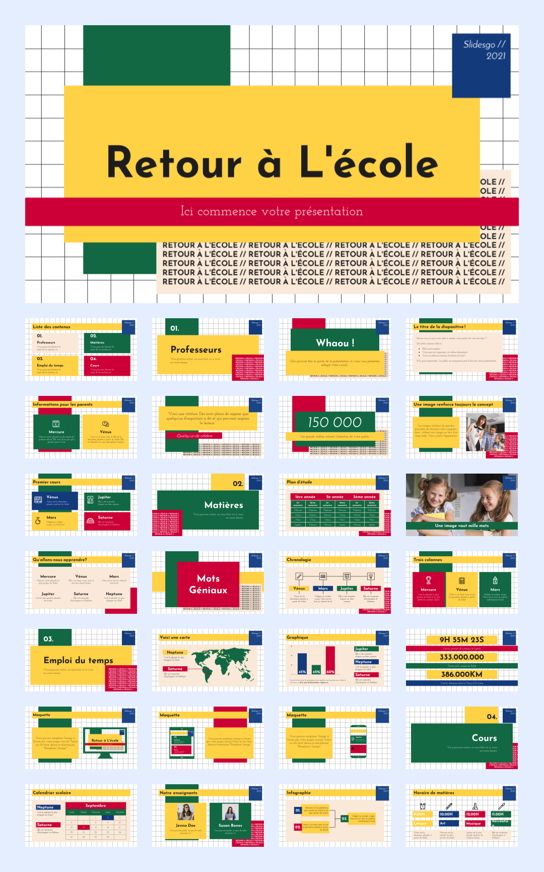 孟菲斯！31套欧美孟菲斯主题PPT设计！