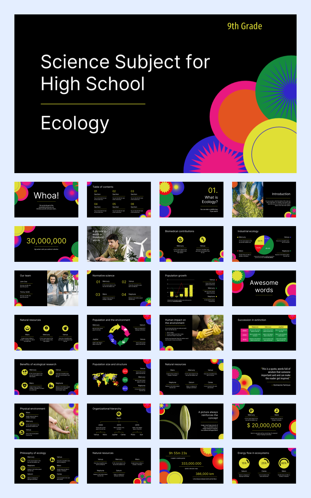 几何创意！37套几何创意风PPT模板设计鉴赏