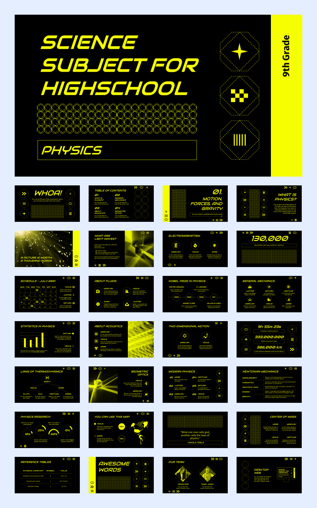 几何创意！37套几何创意风PPT模板设计鉴赏