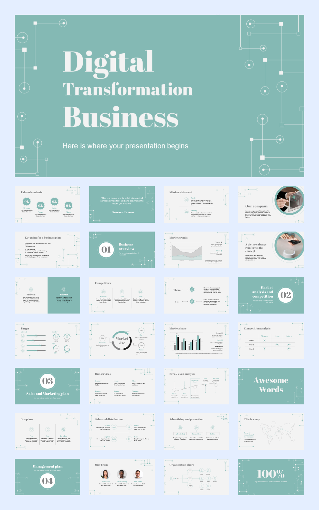 几何创意！37套几何创意风PPT模板设计鉴赏