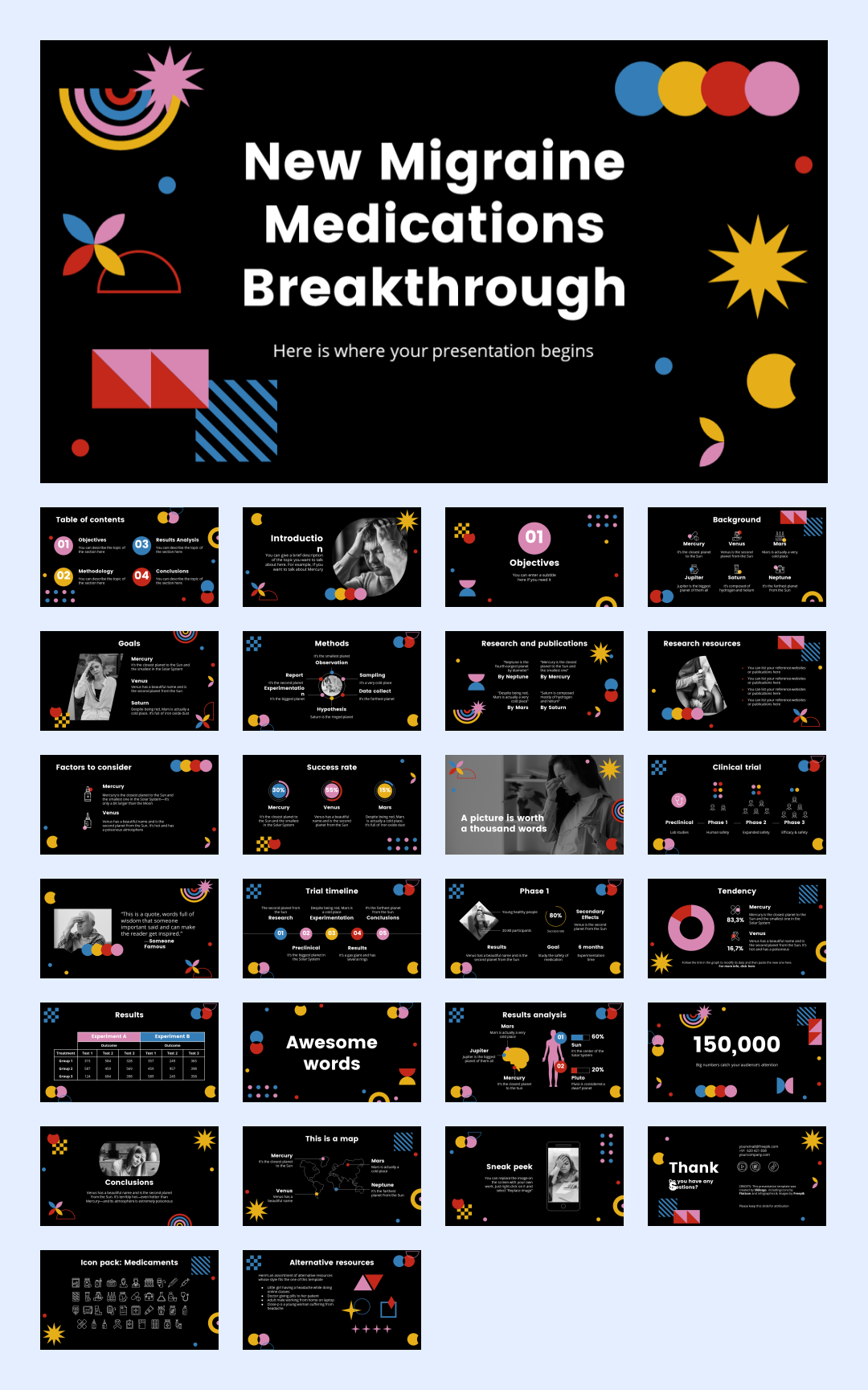 几何创意！37套几何创意风PPT模板设计鉴赏