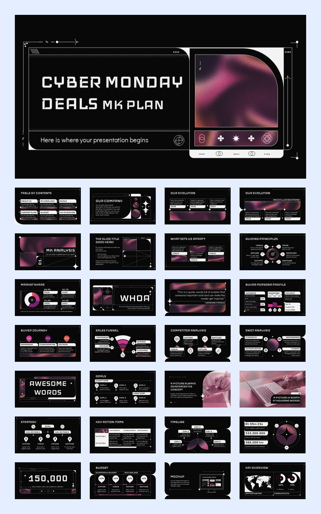 几何创意！37套几何创意风PPT模板设计鉴赏