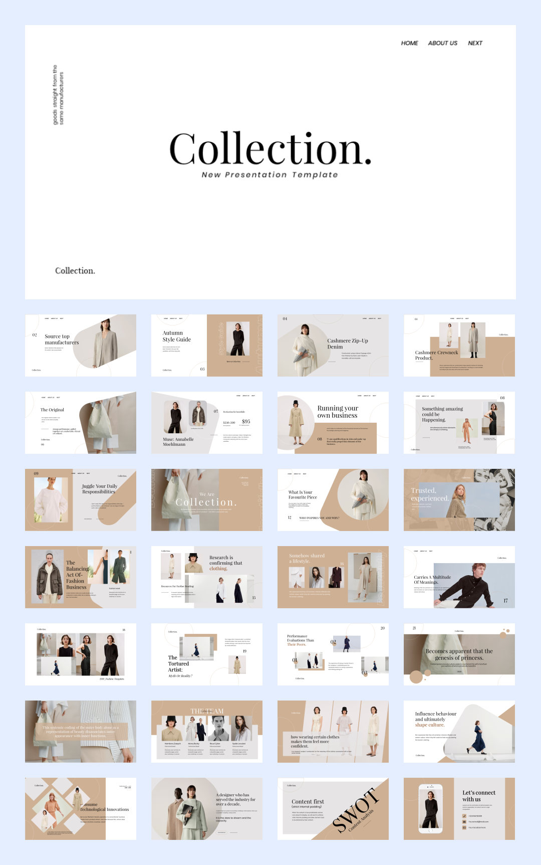 文艺艺术！20套设计感作品集PPT模板设计鉴赏[S94]