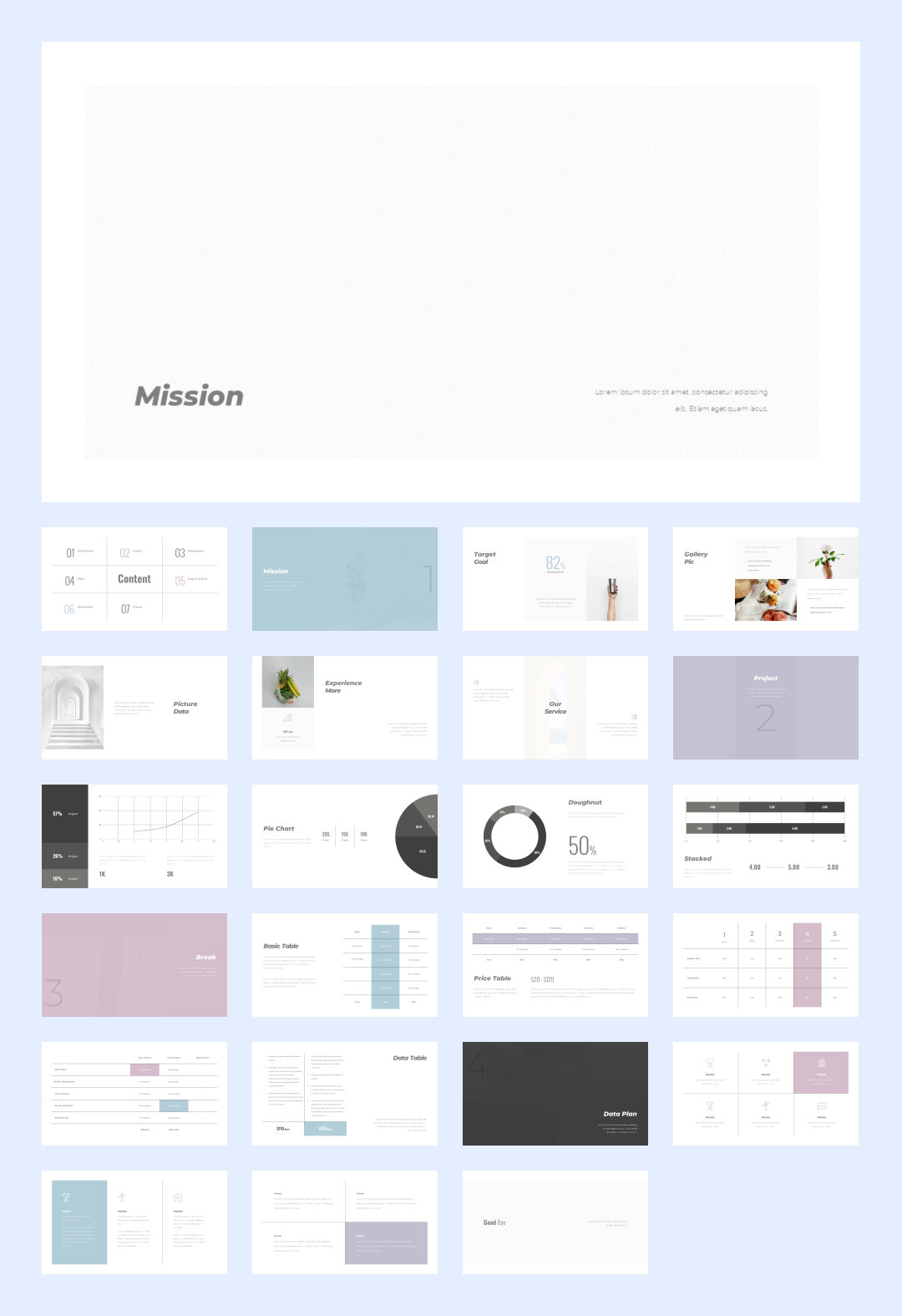 文艺艺术！20套设计感作品集PPT模板设计鉴赏[S94]