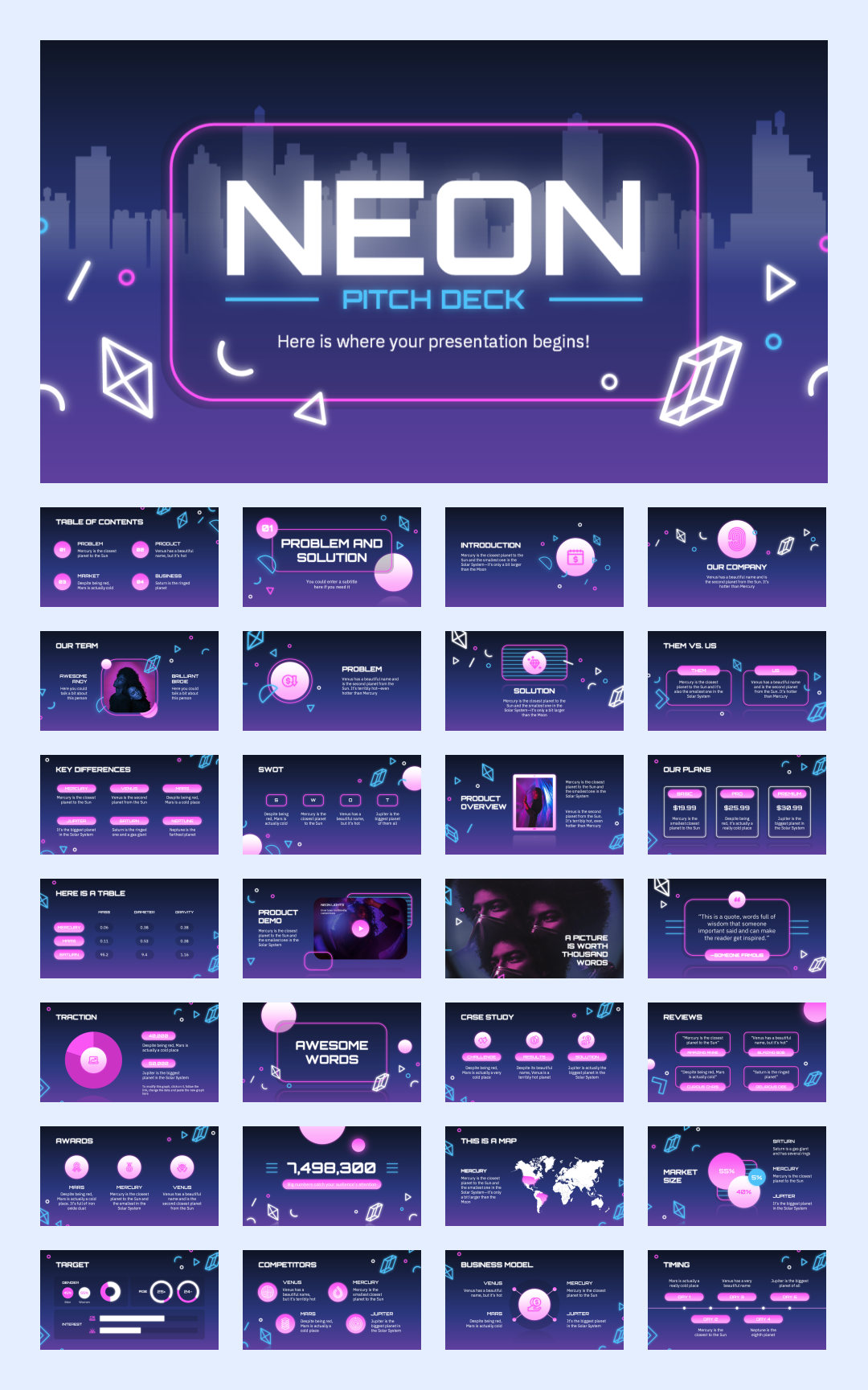 抽象设计！21套抽象艺术PPT模板设计鉴赏[S93]