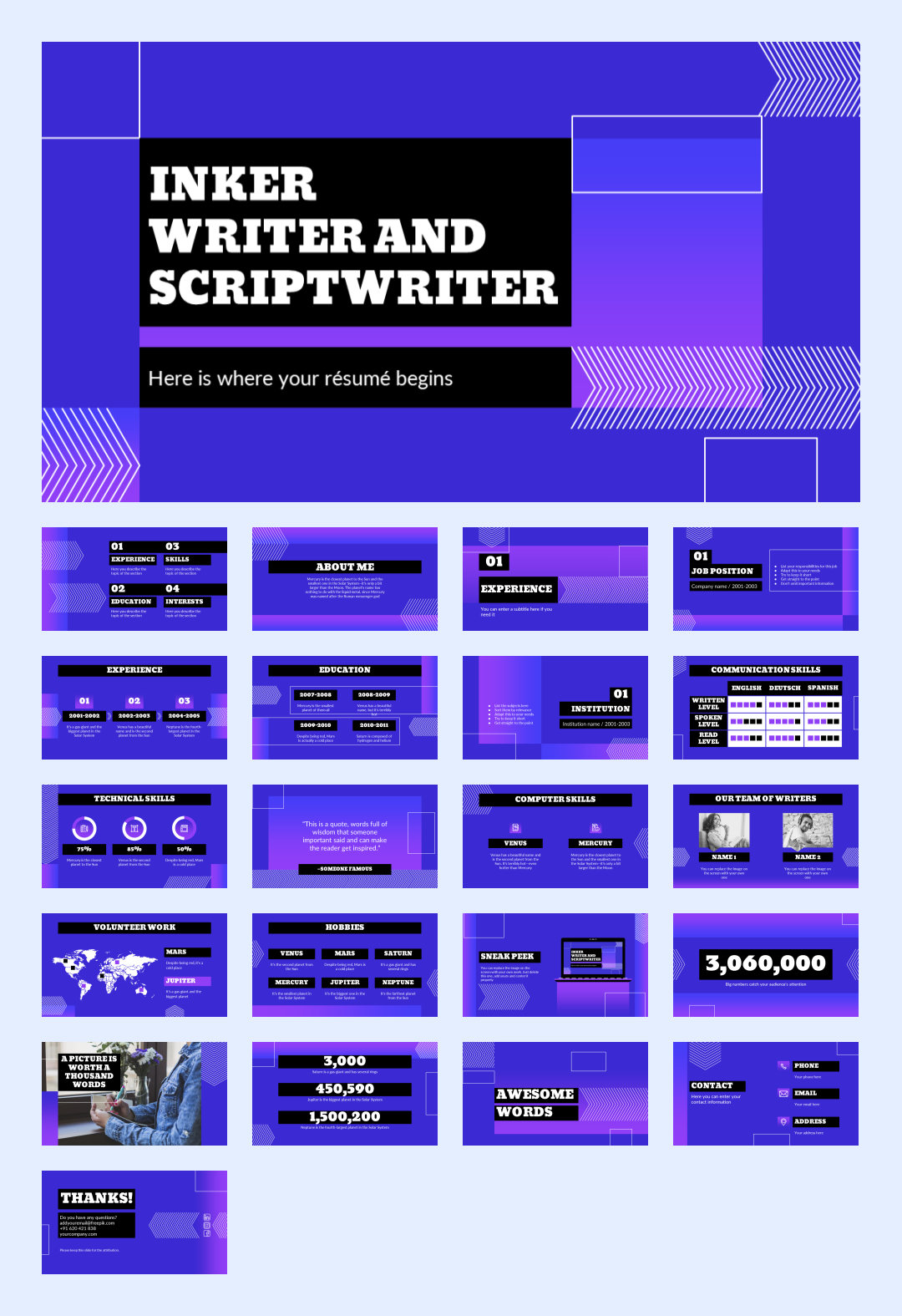 抽象设计！21套抽象艺术PPT模板设计鉴赏[S93]