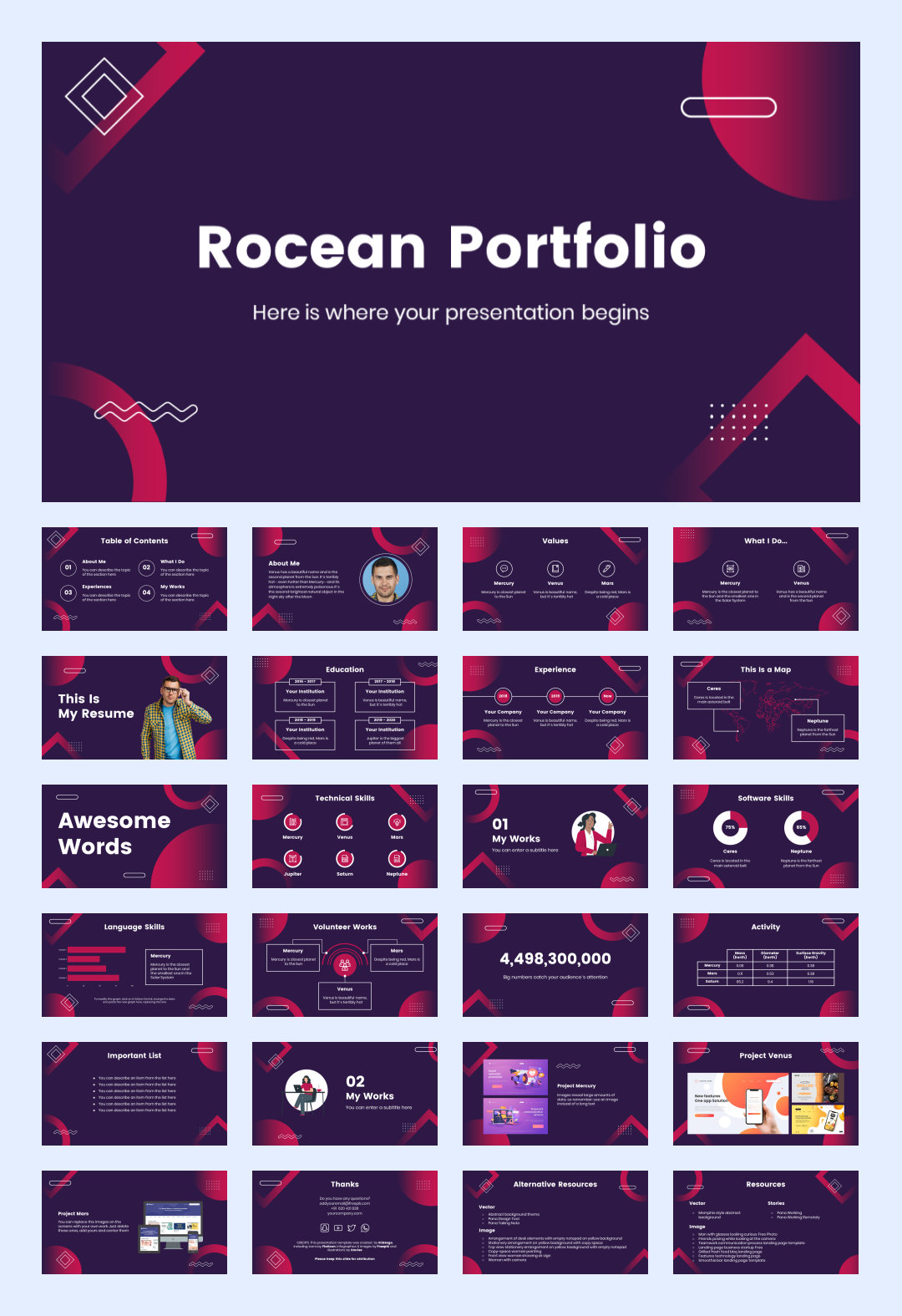 抽象设计！21套抽象艺术PPT模板设计鉴赏[S93]