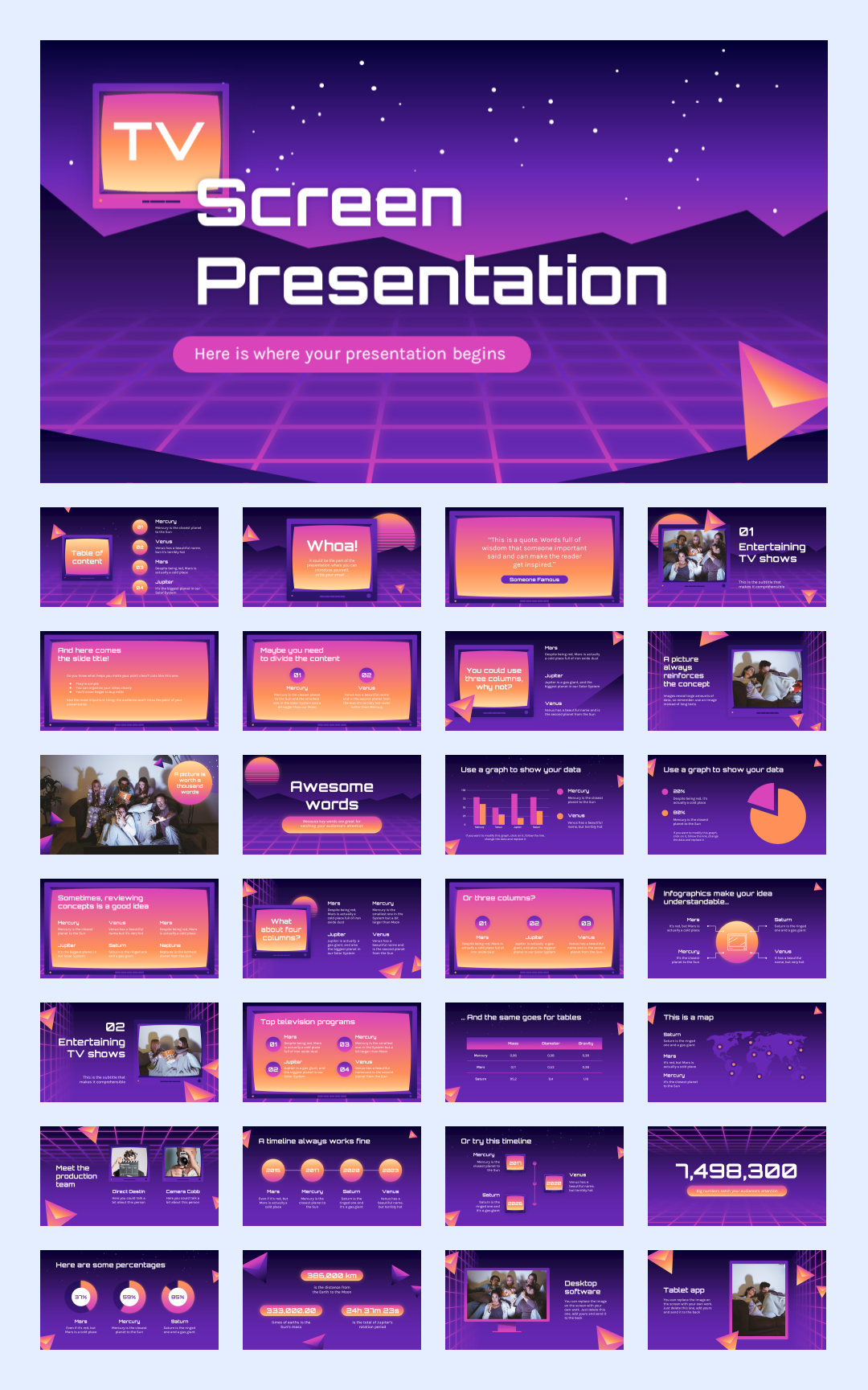 抽象设计！21套抽象艺术PPT模板设计鉴赏[S93]