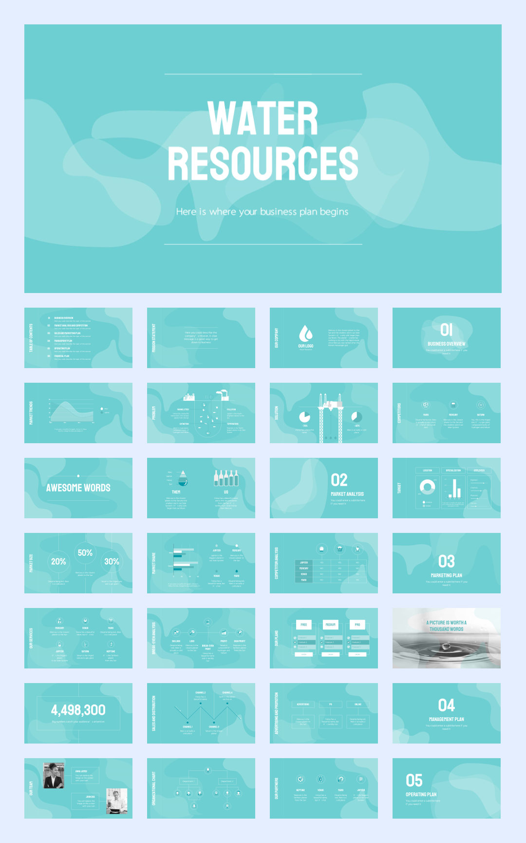 抽象设计！21套抽象艺术PPT模板设计鉴赏[S93]