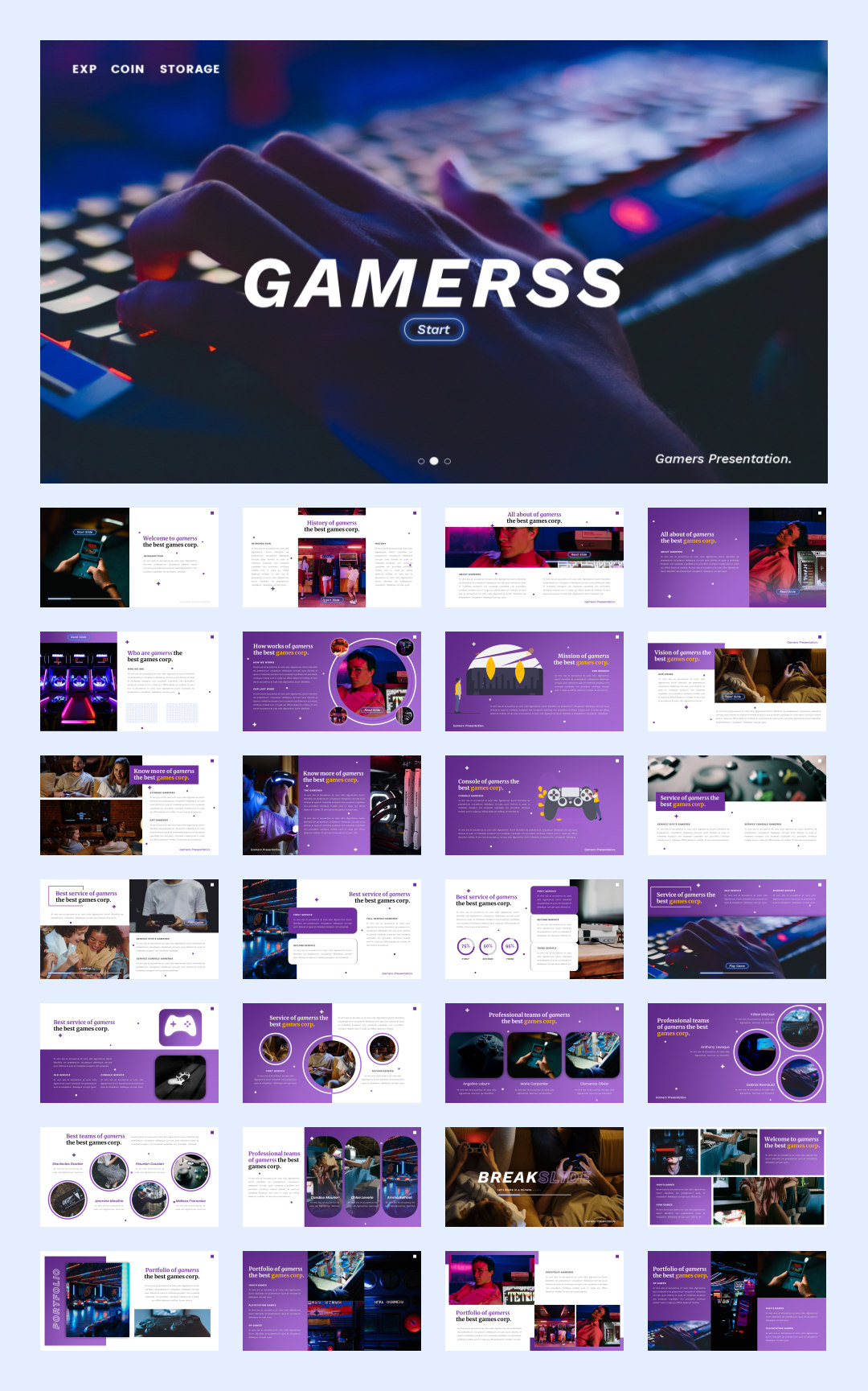 紫色商务！12套紫色商务风PPT模板设计鉴赏[S92]