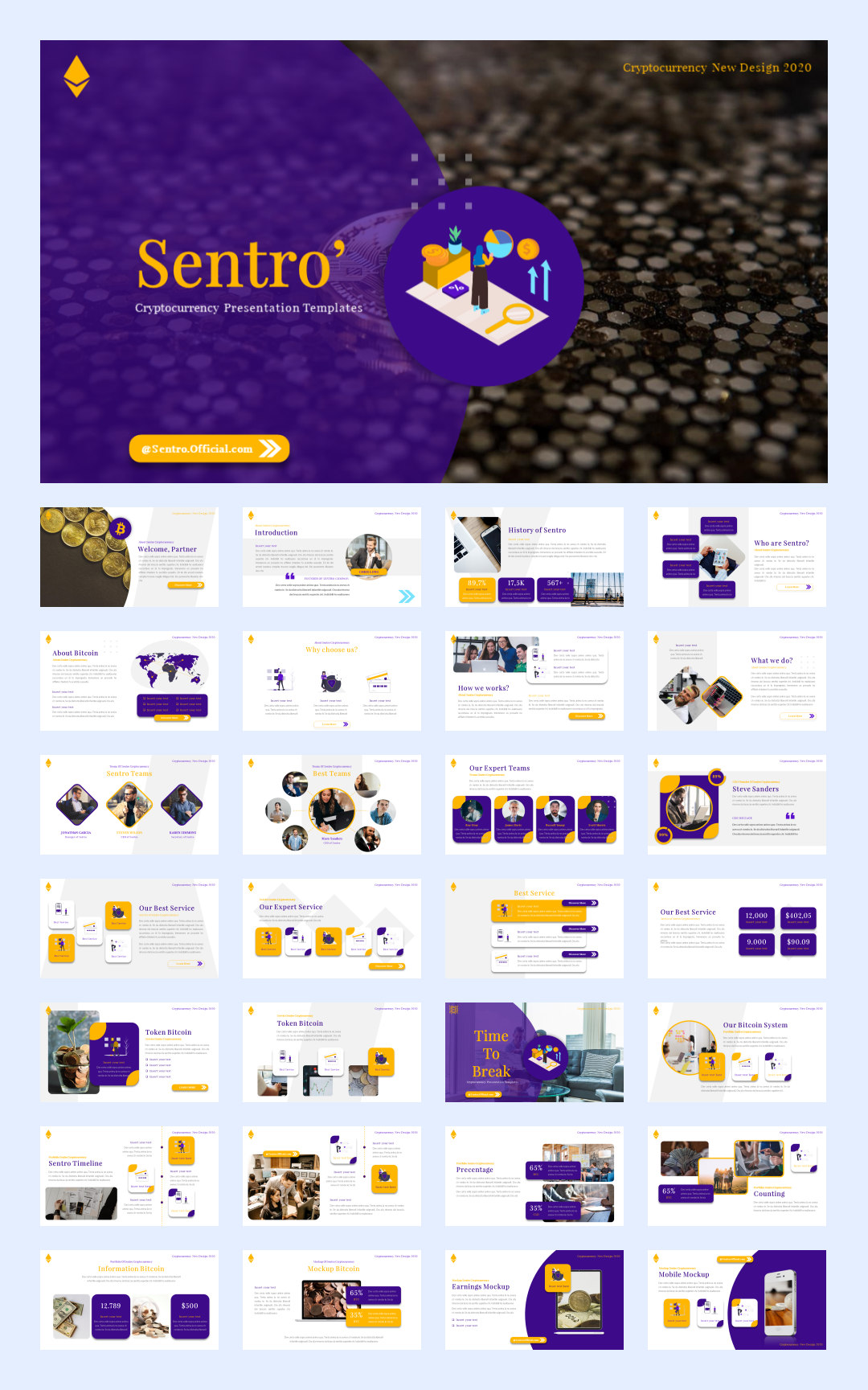 紫色商务！12套紫色商务风PPT模板设计鉴赏[S92]