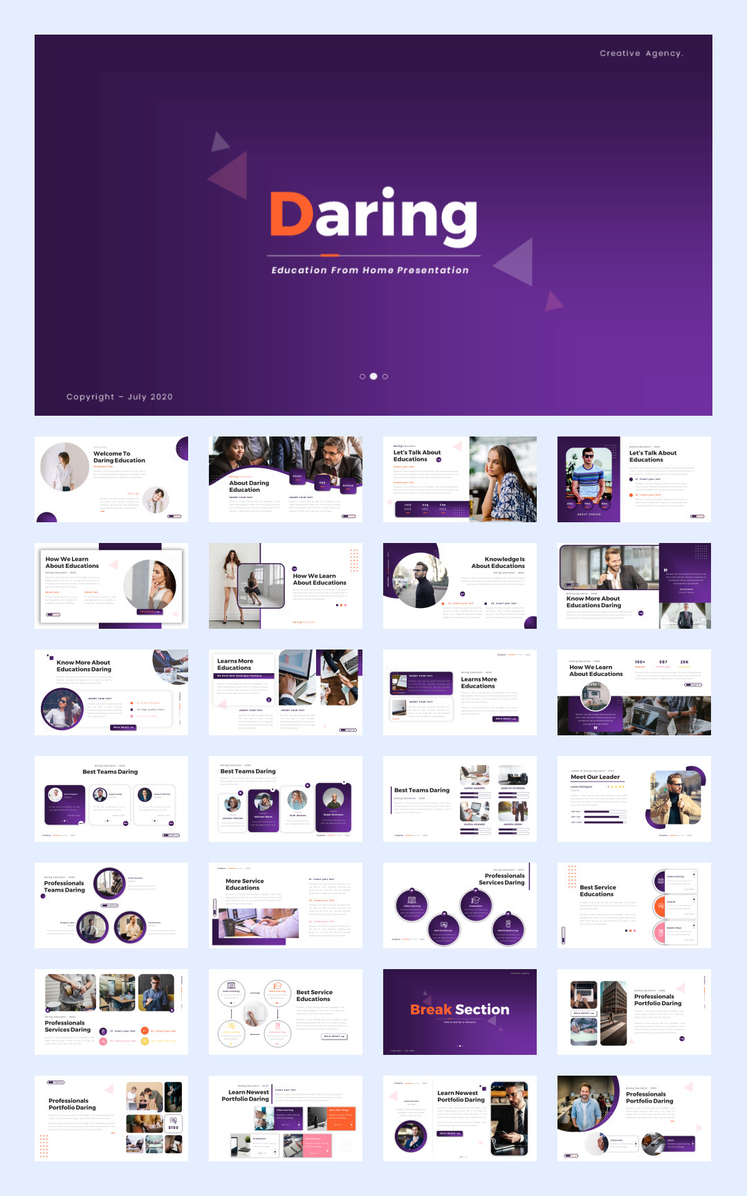 紫色商务！12套紫色商务风PPT模板设计鉴赏[S92]