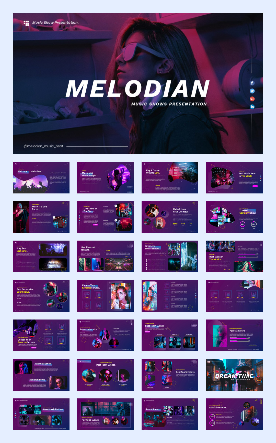 紫色商务！12套紫色商务风PPT模板设计鉴赏[S92]