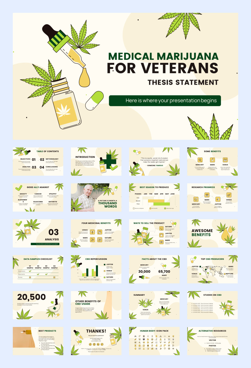 绿叶文艺！27套绿叶文艺风PPT模板合集[S74]