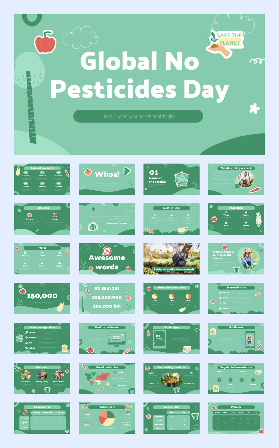 绿叶文艺！27套绿叶文艺风PPT模板合集[S74]