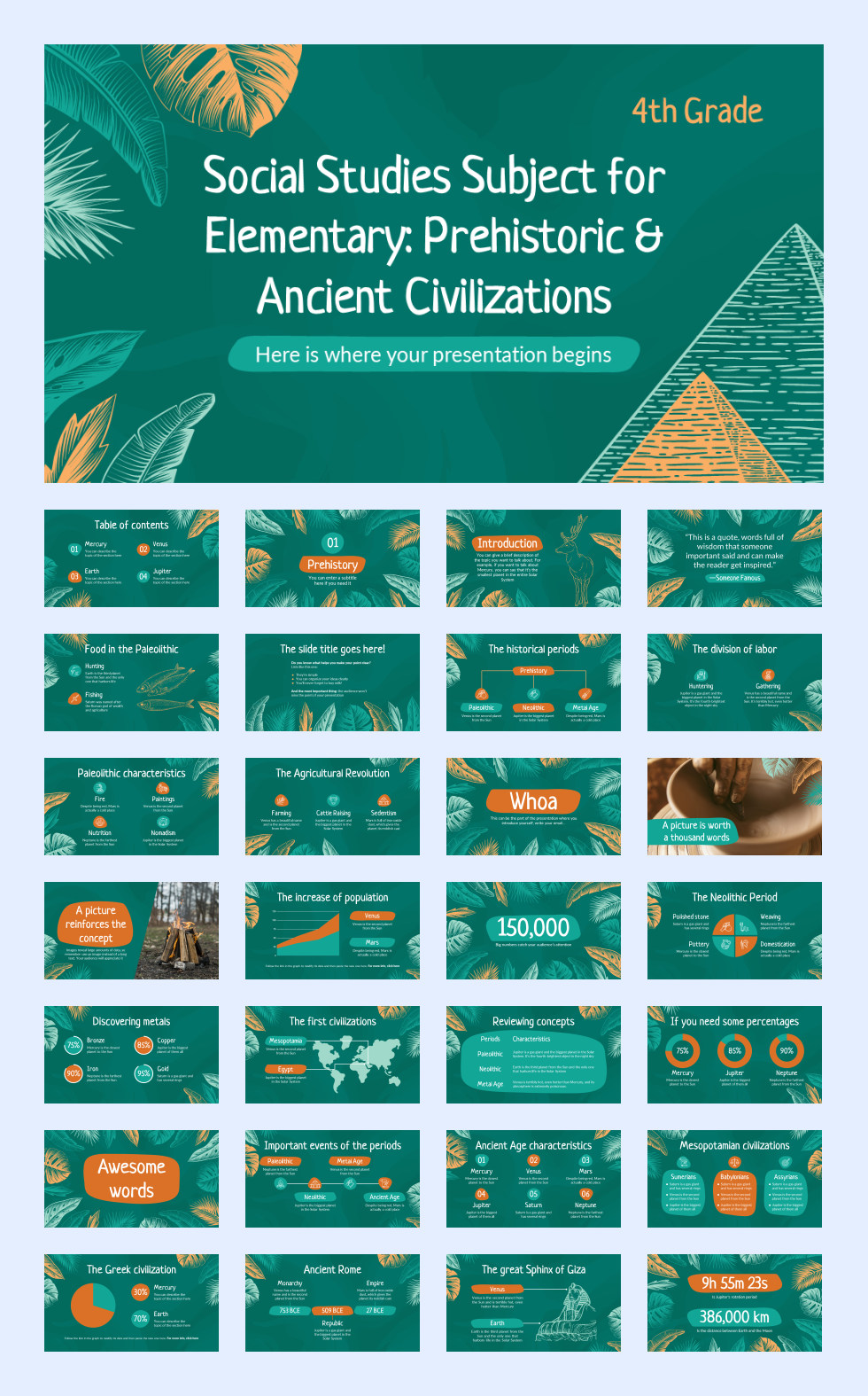 绿叶文艺！27套绿叶文艺风PPT模板合集[S74]