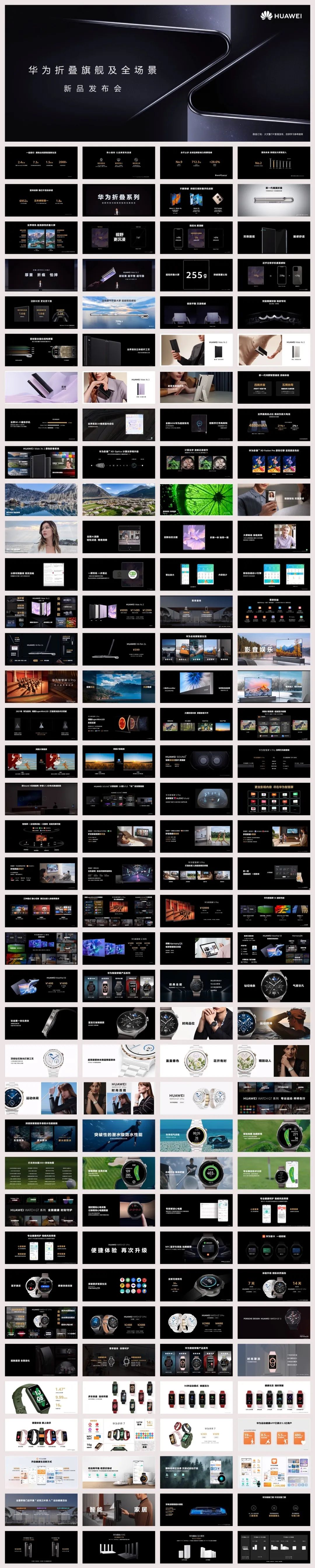 2022华为春季Mate Xs 2折叠旗舰及全场景新品发布会PPT案例