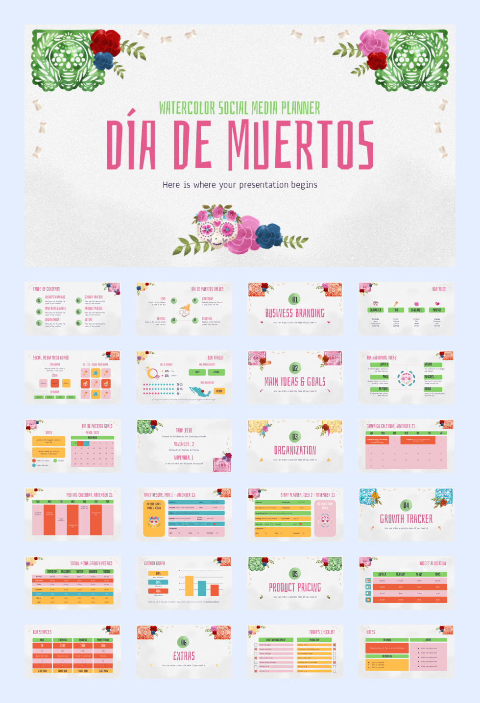 25套花卉文艺风PPT模板合集，太美了！