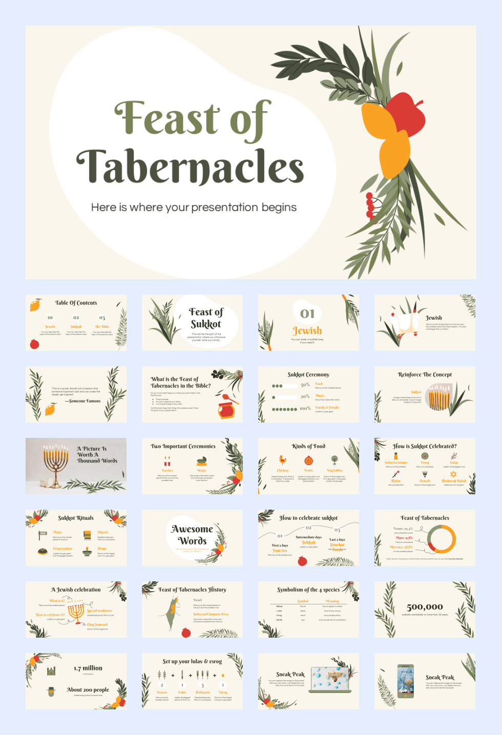 25套花卉文艺风PPT模板合集，太美了！