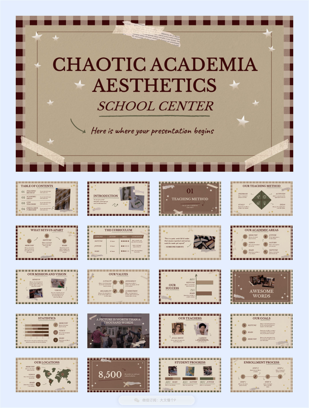 26套欧美复古风PPT模板