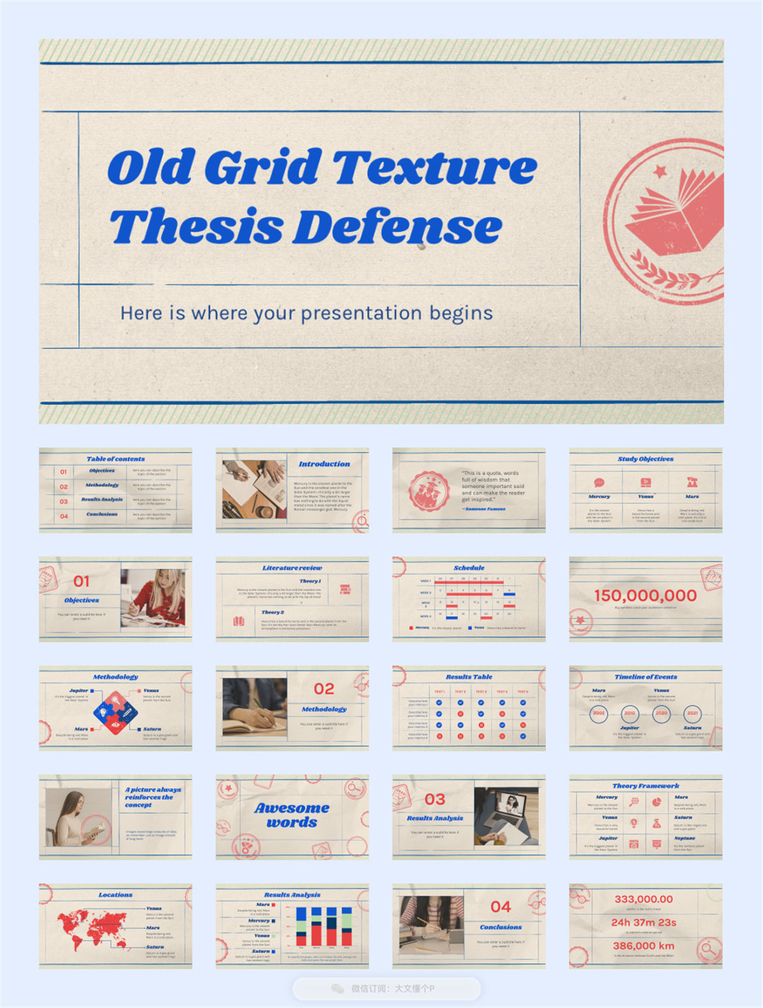 26套欧美复古风PPT模板
