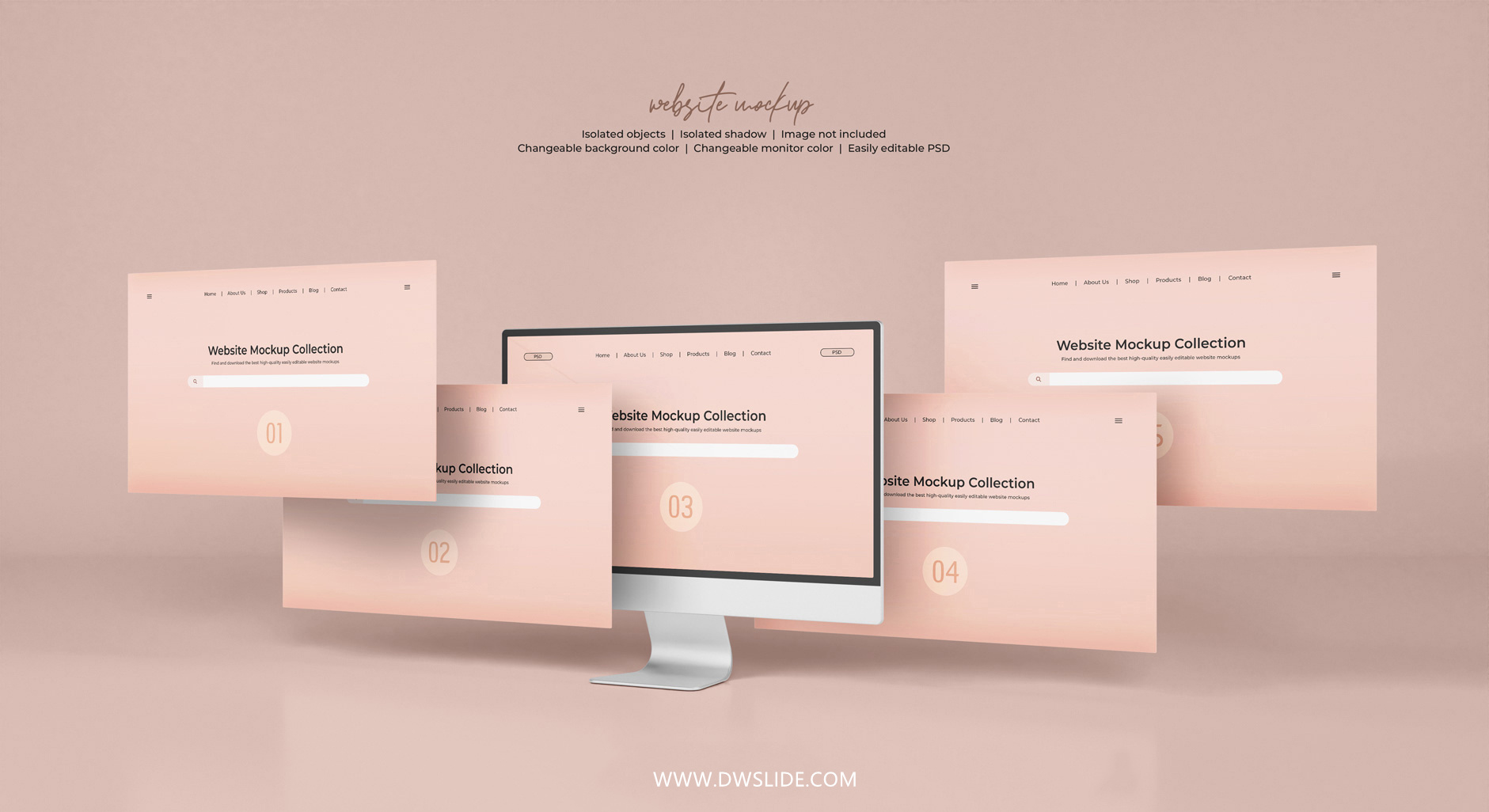 50款网页展示样机，打给你打包好了！