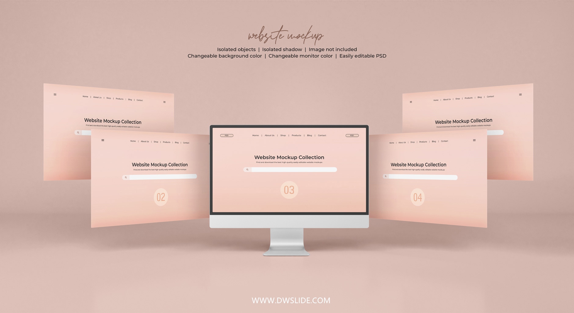 50款网页展示样机，打给你打包好了！