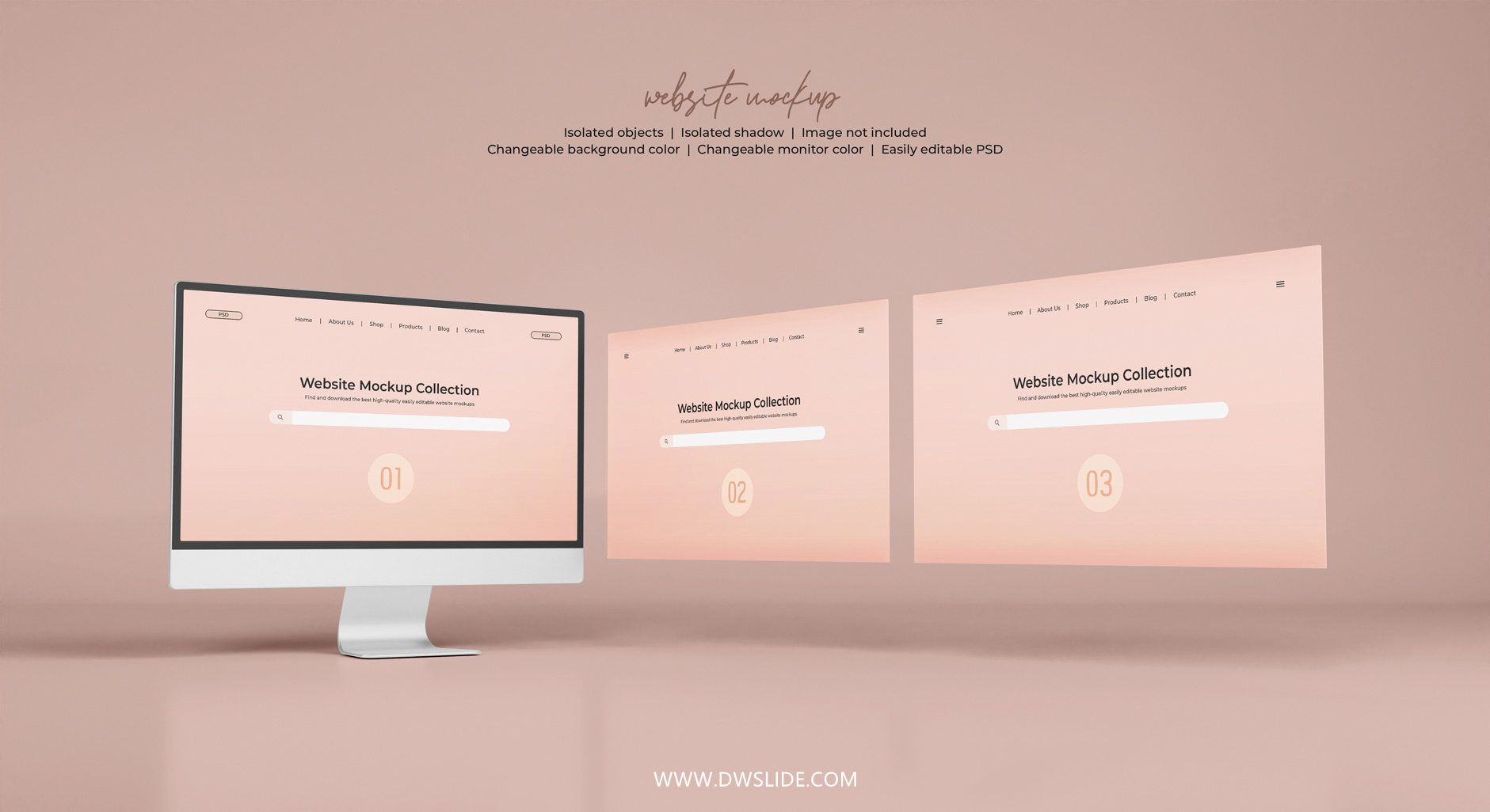 50款网页展示样机，打给你打包好了！