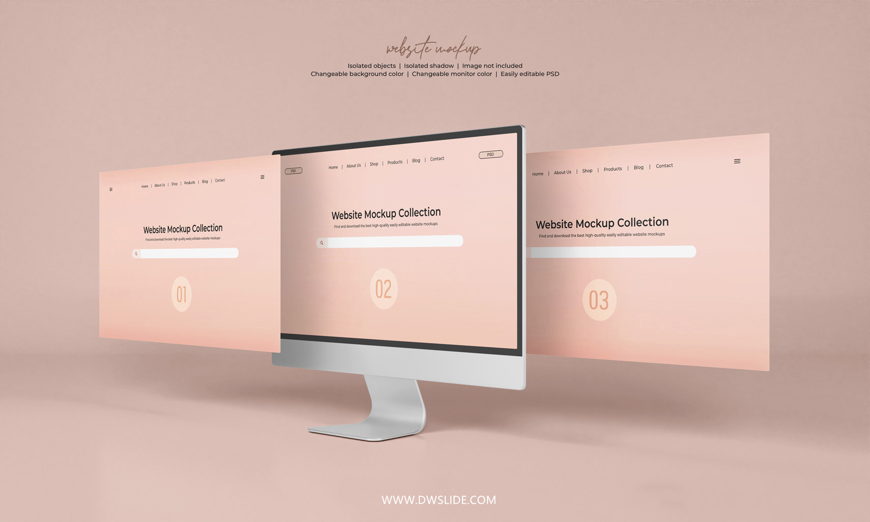 50款网页展示样机，打给你打包好了！