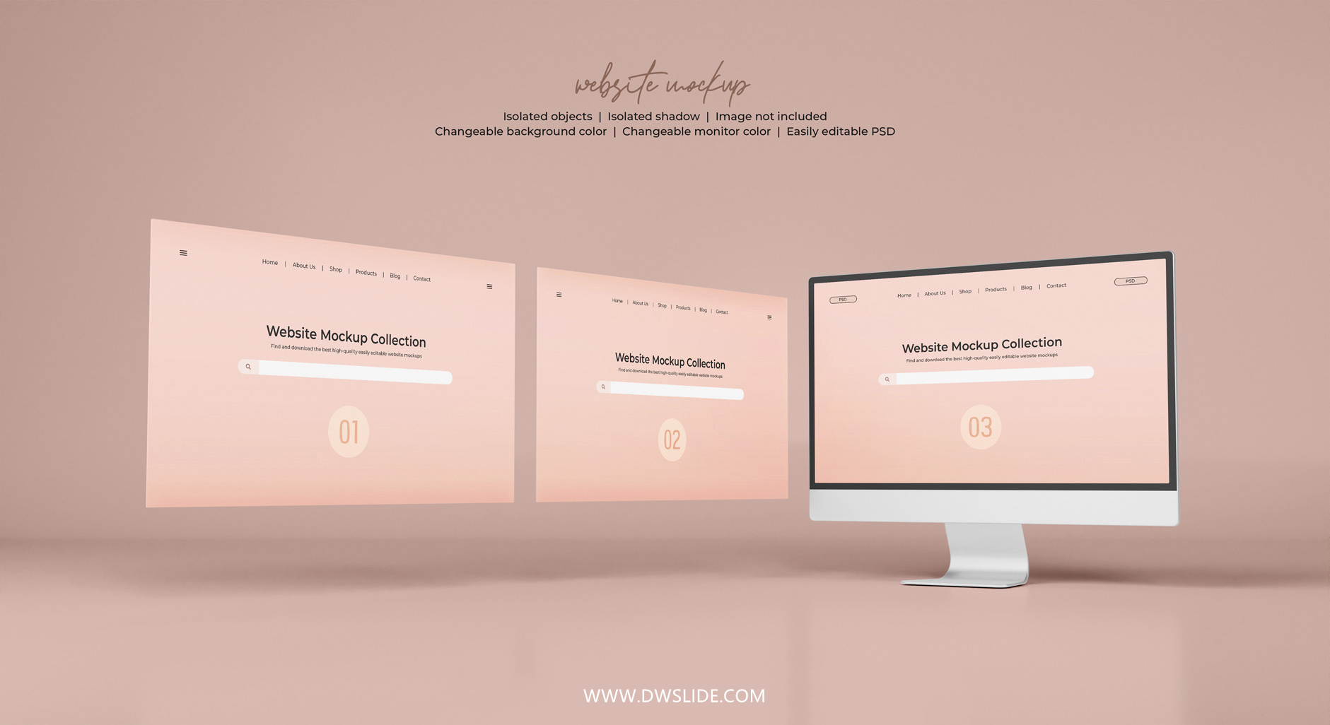 50款网页展示样机，打给你打包好了！