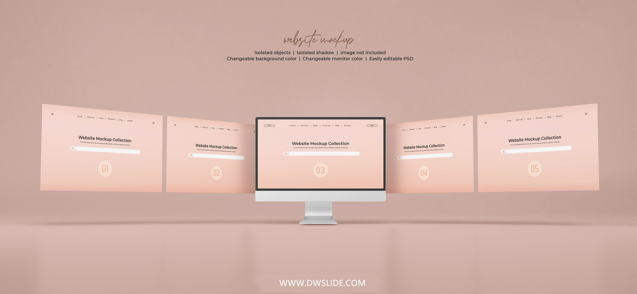 50款网页展示样机，打给你打包好了！