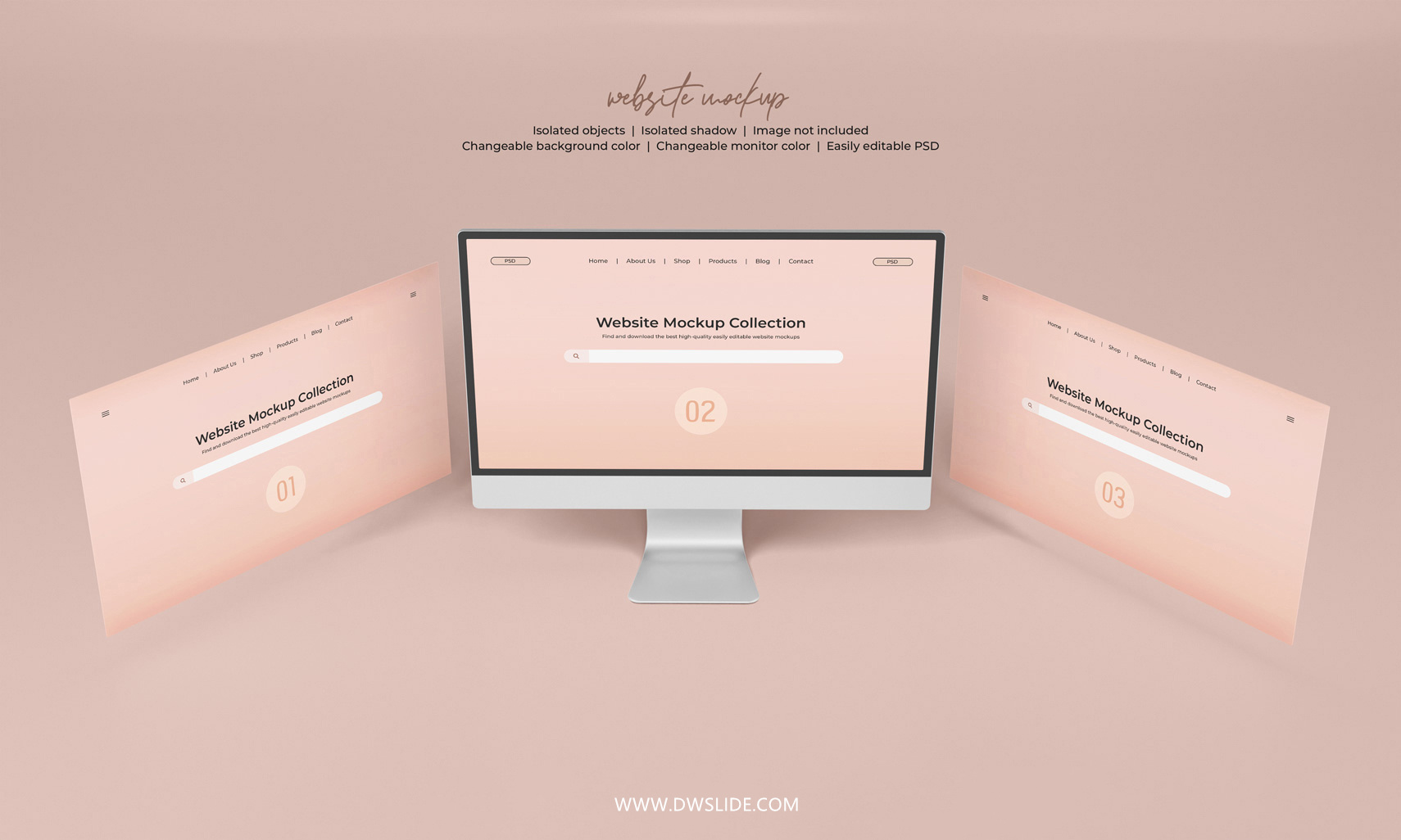 50款网页展示样机，打给你打包好了！