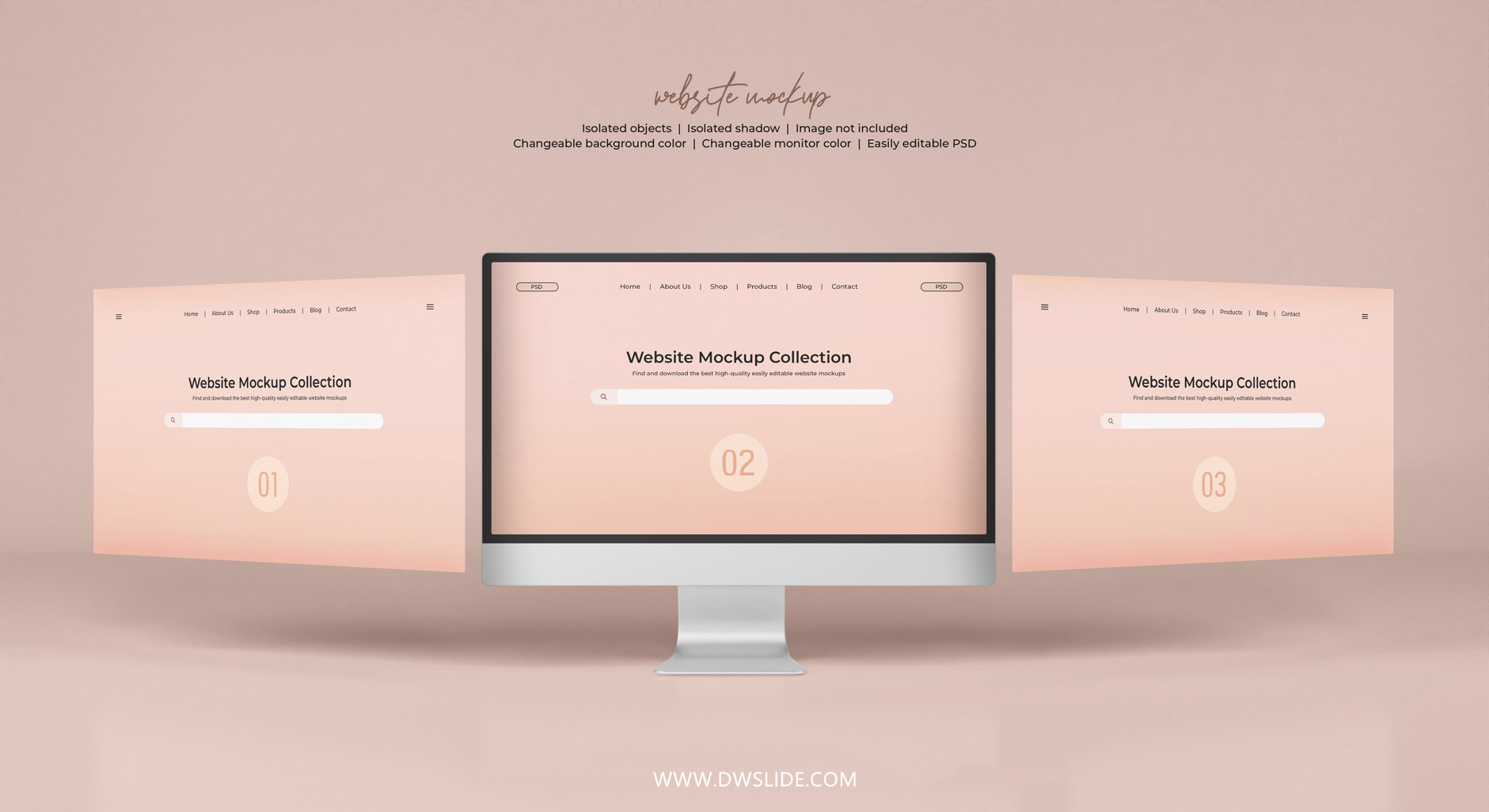 50款网页展示样机，打给你打包好了！