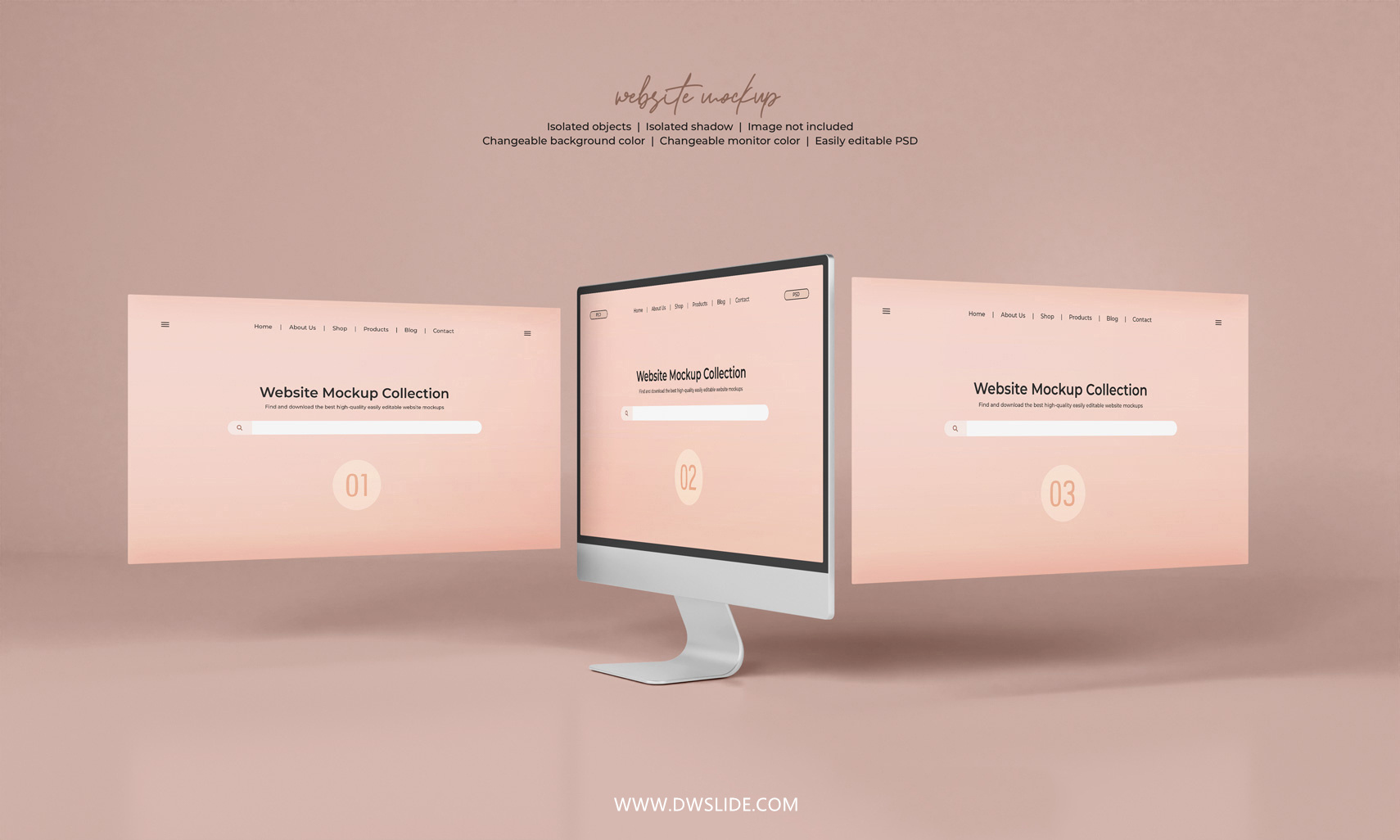 50款网页展示样机，打给你打包好了！