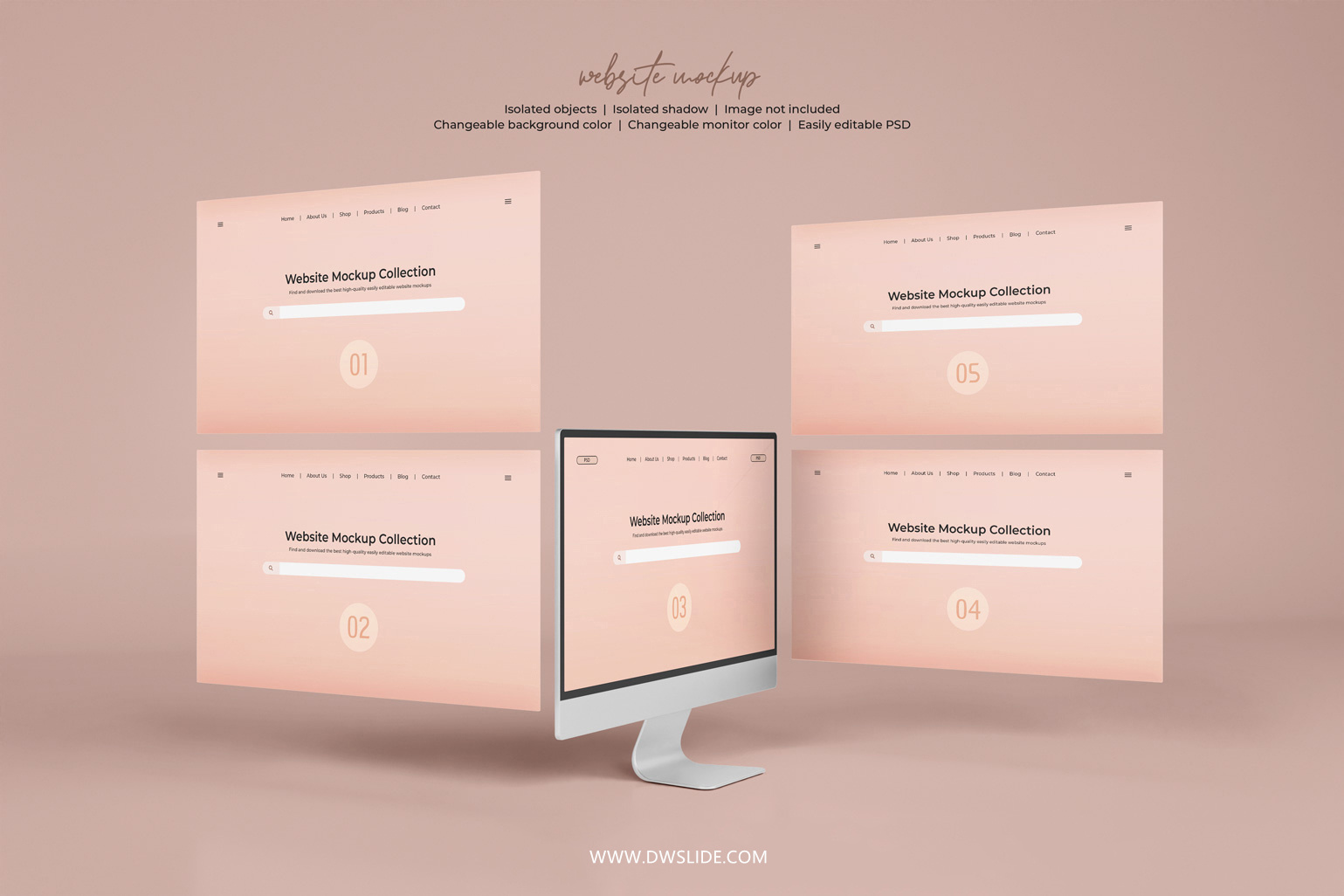 50款网页展示样机，打给你打包好了！