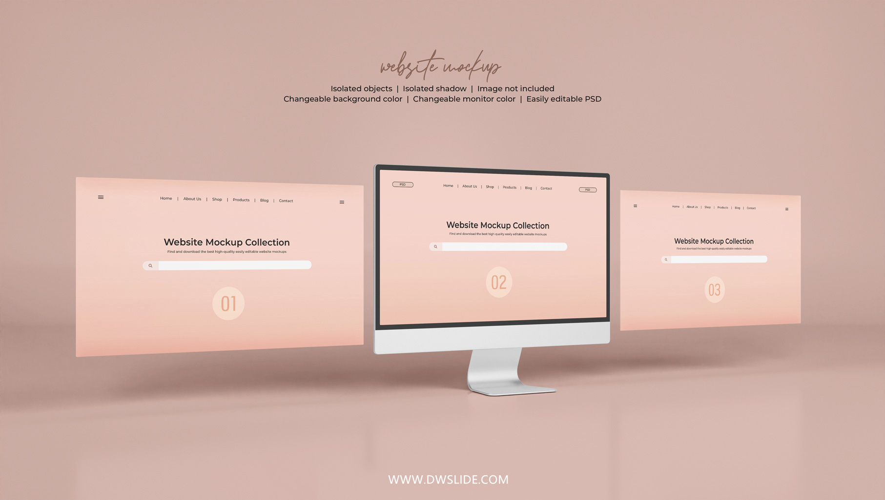 50款网页展示样机，打给你打包好了！