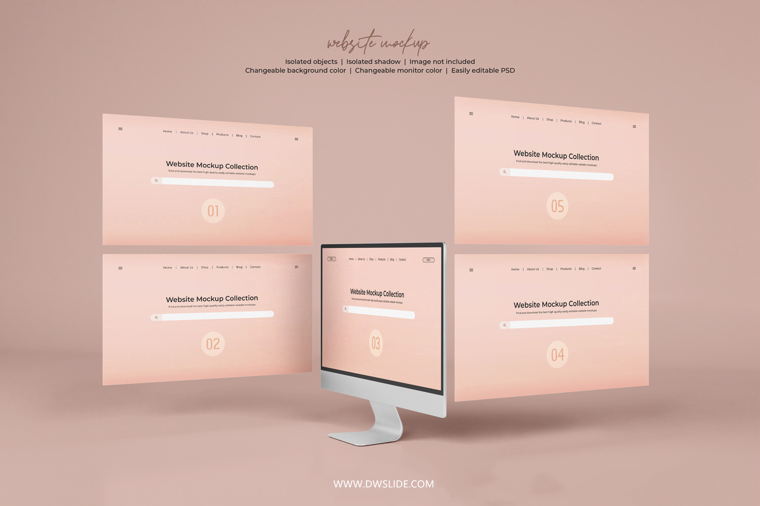 50款网页展示样机，打给你打包好了！