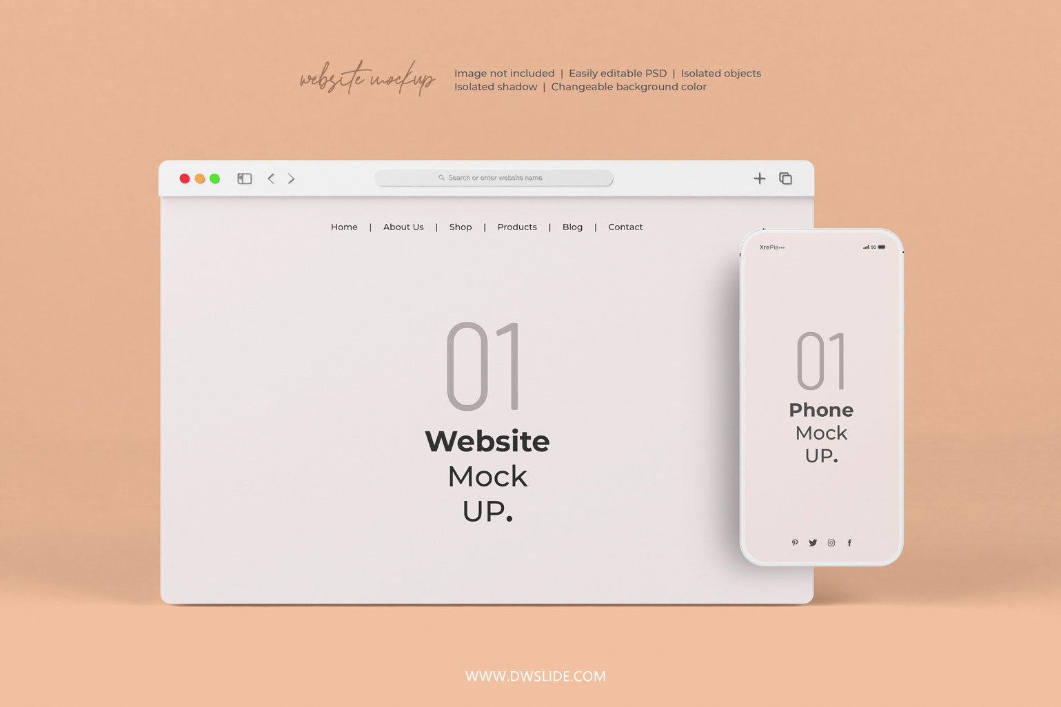 50款网页展示样机，打给你打包好了！