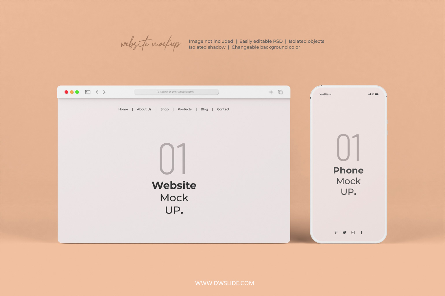 50款网页展示样机，打给你打包好了！