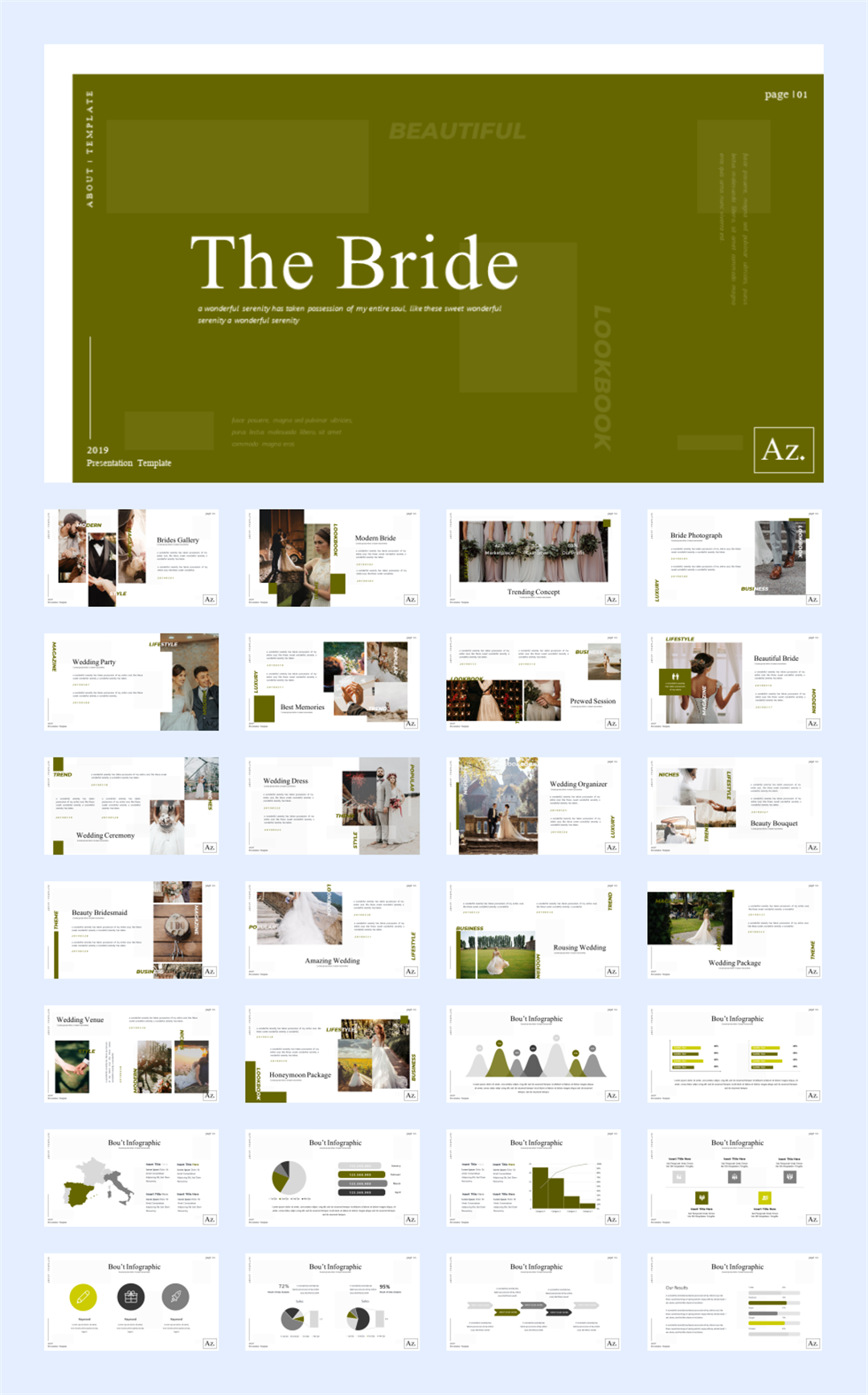 甜美爱情婚礼主题PPT模板