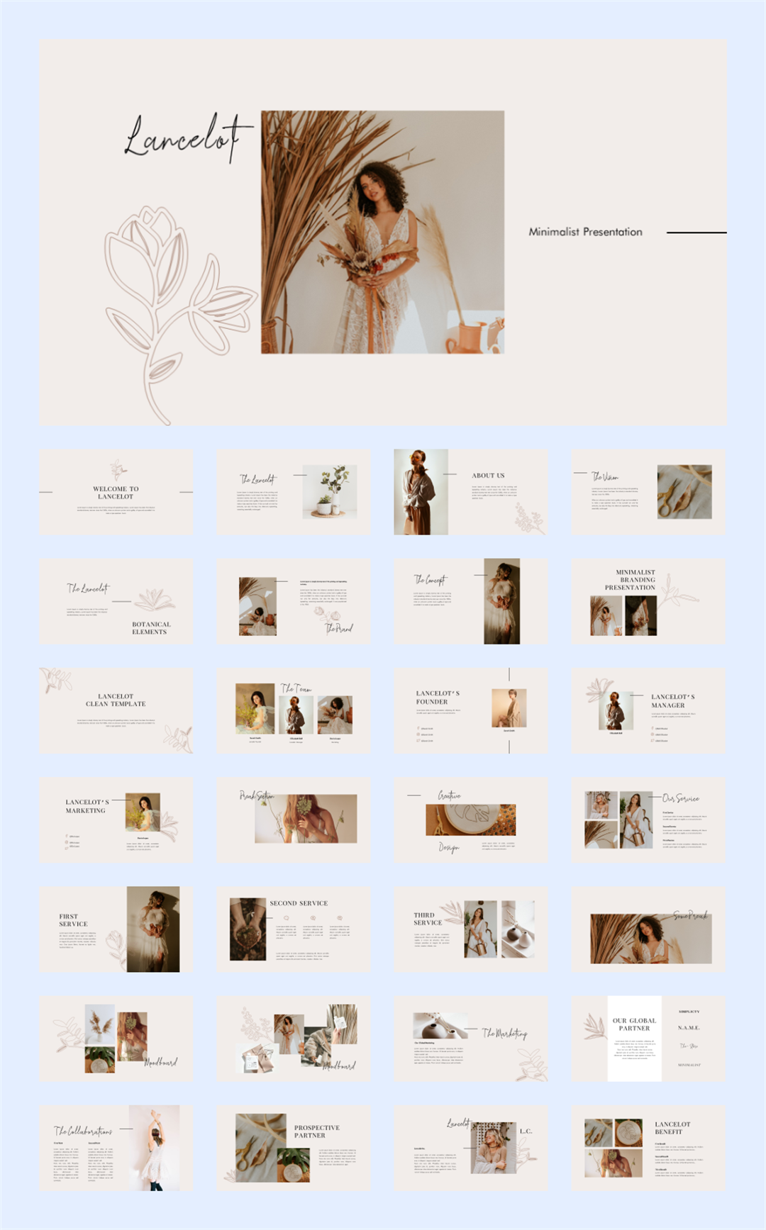 甜美爱情婚礼主题PPT模板